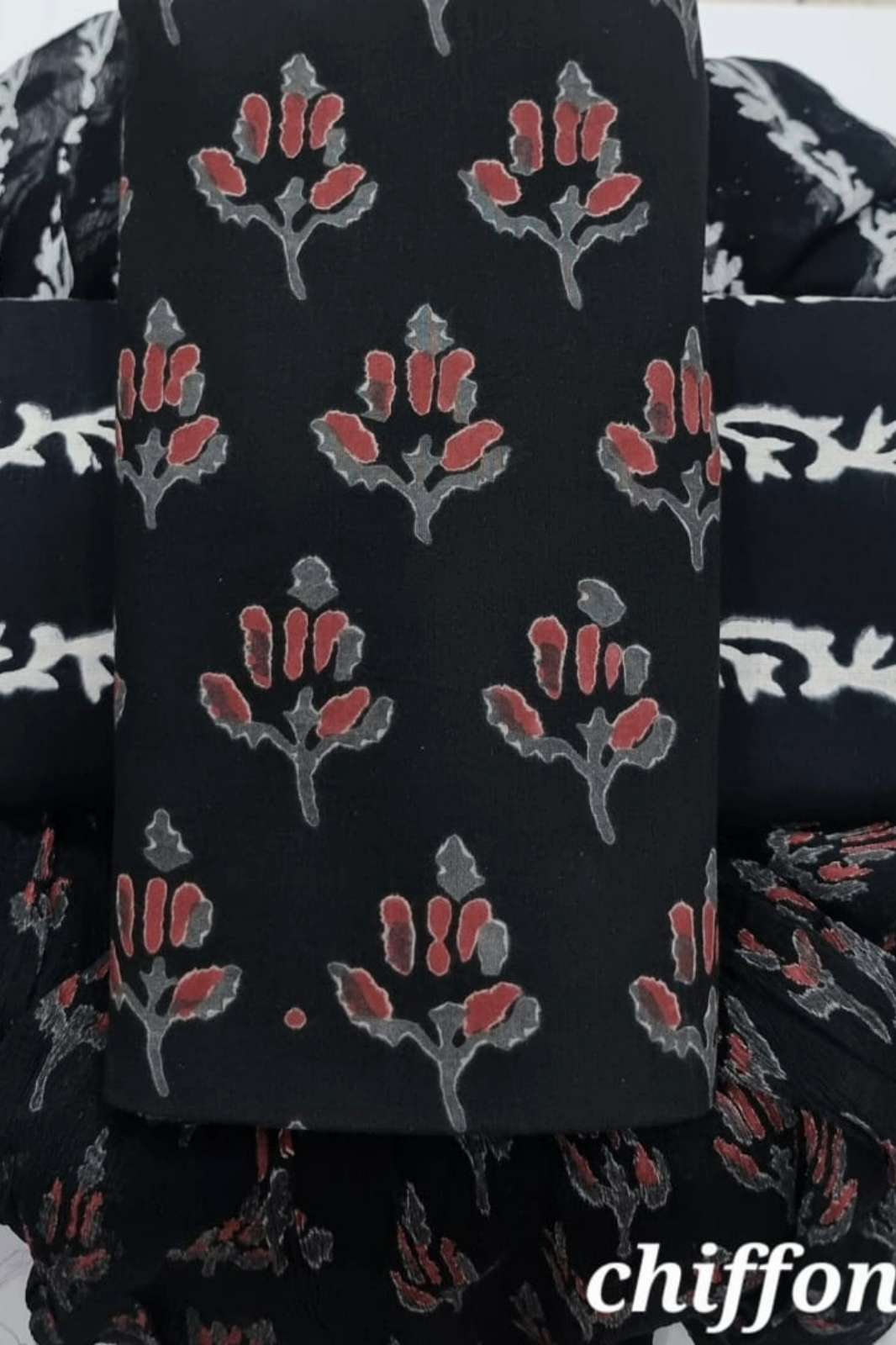 Shri Balaji Emporium RF1704 Bagru Hand Block Printed Cotton Unstitched Suits