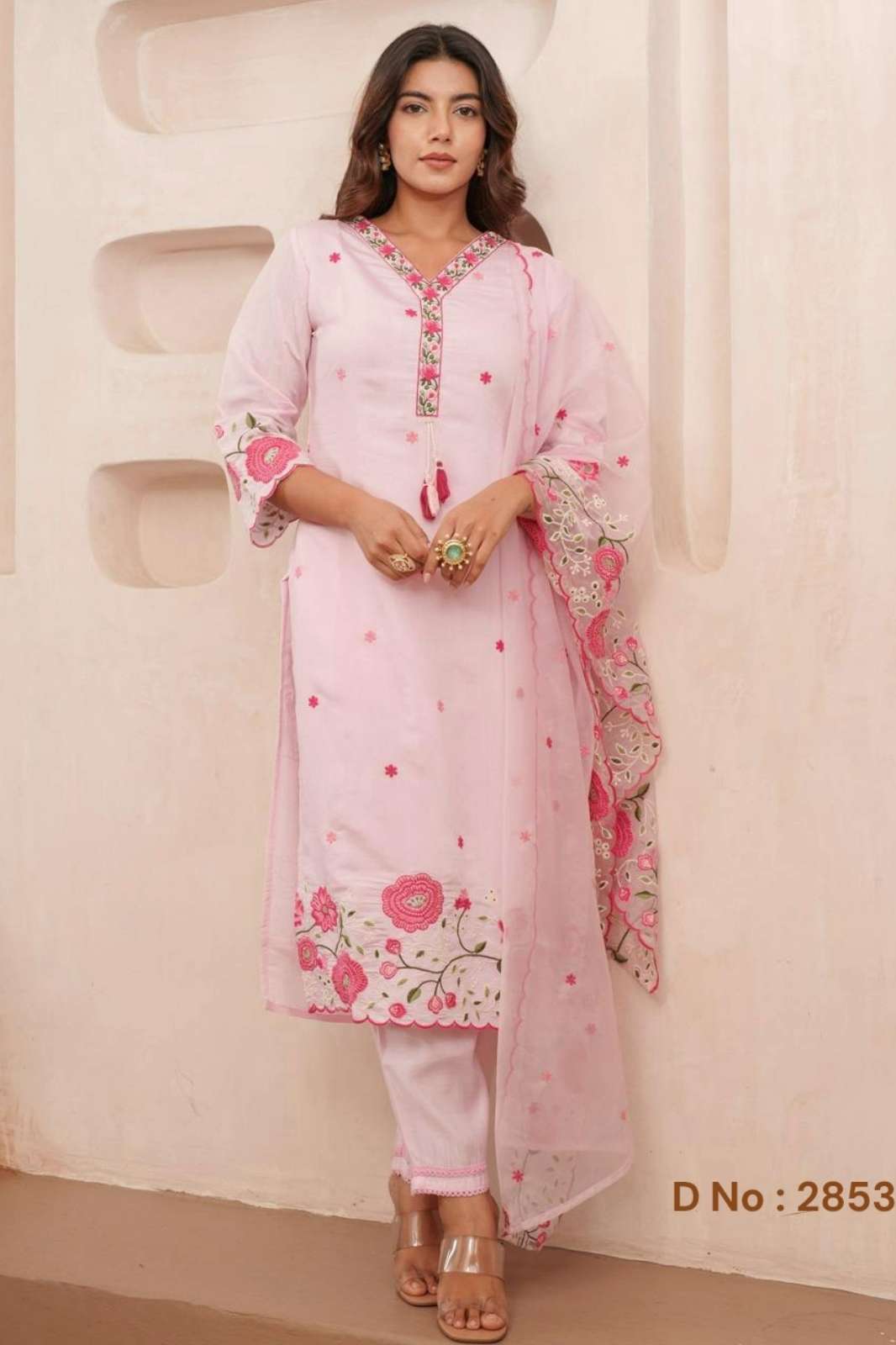 Shri Balaji Emporium Roman Silk Kurti & Pant with Dupatta Set