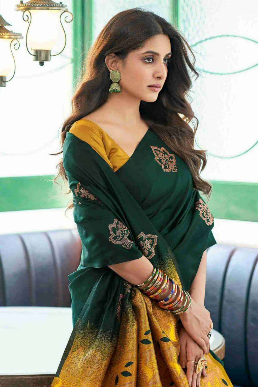 SHRI BALAJI EMPORIUM SOFT LICHI SILK CLOTH TRADITIONAL SAREE