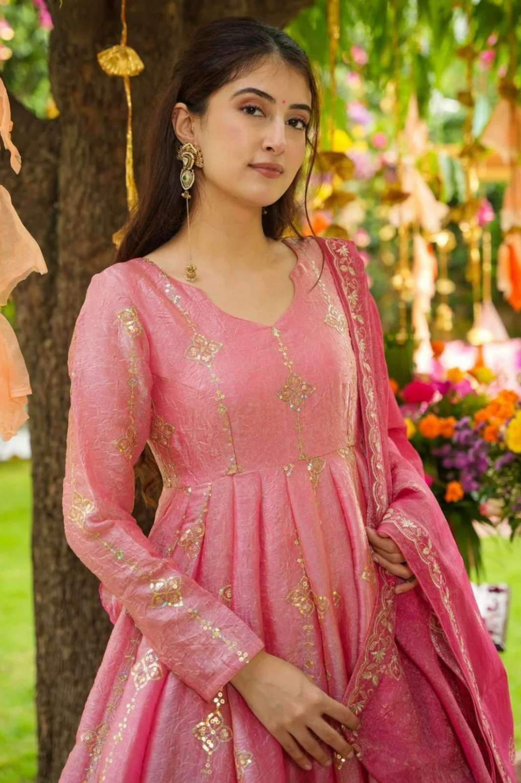 Shri Balaji Emporium SSR 526 Heavy Crunchy Silk Heavy Embroidered Suit