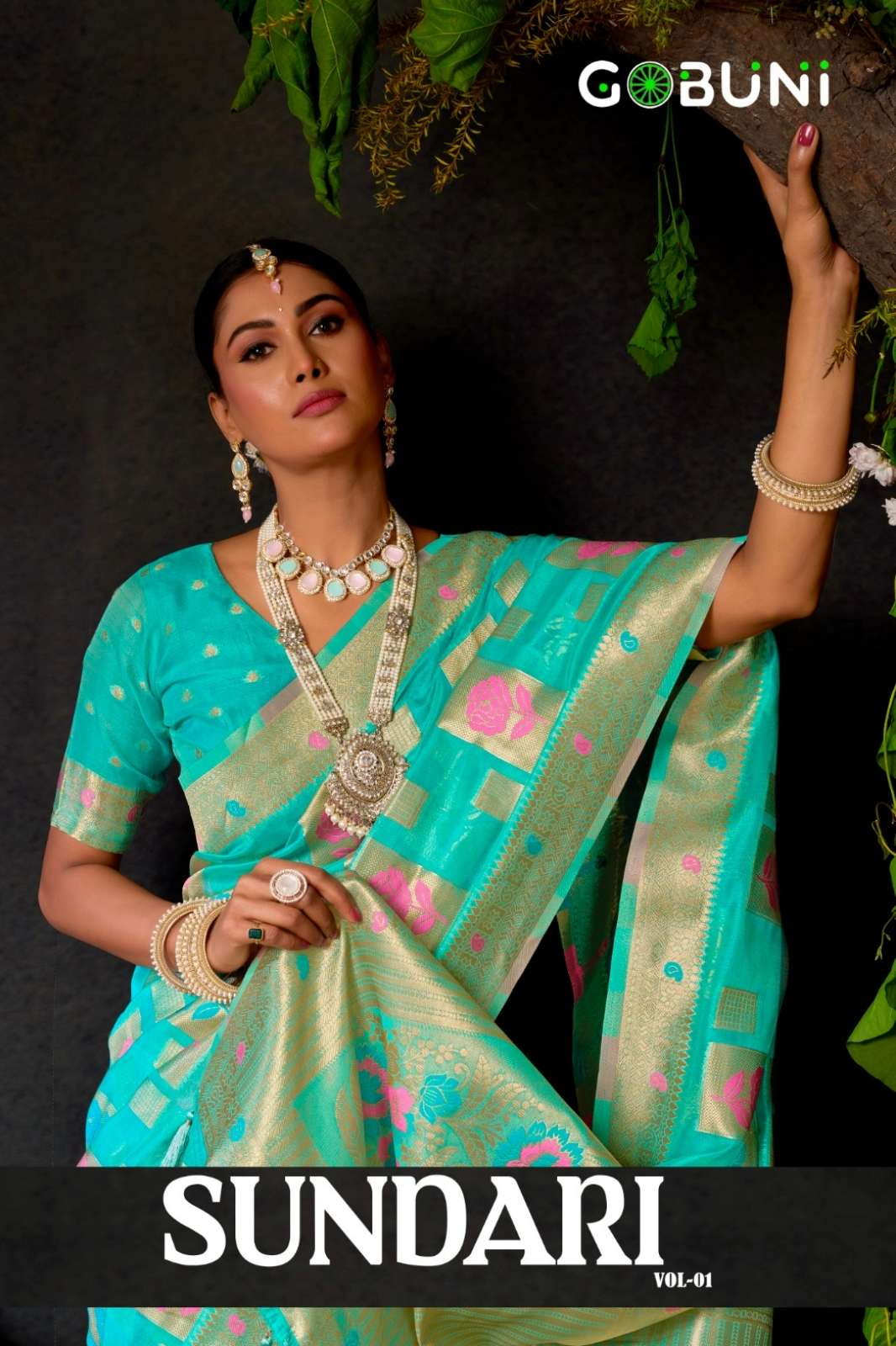 Shri Balaji Emporium Sundari Vol 1 1901 TO 1904 Organza Khadi Saree
