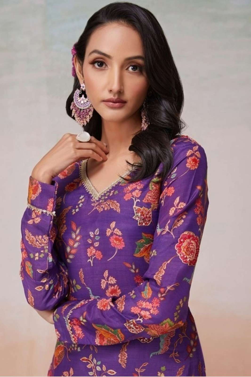 Shri Balaji Emporium TF 342 Festivals Silk Digital Printed Kurti Set