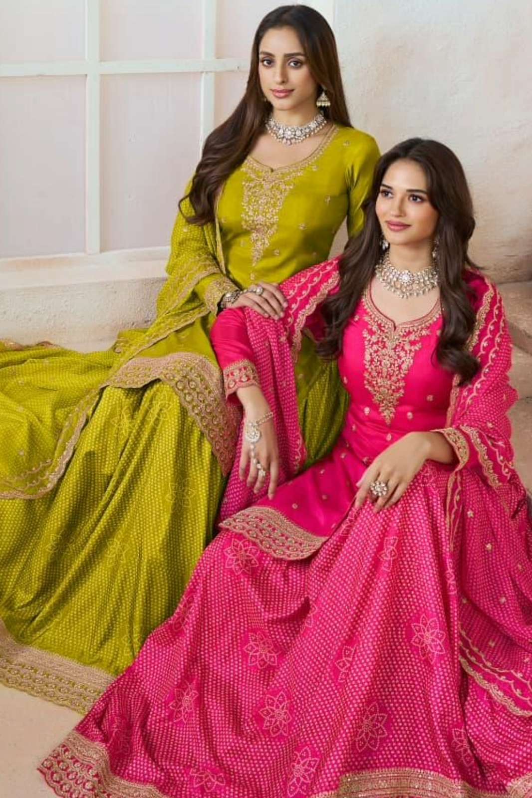 Vinay KULEESH BHAVYA Party Wear Embroidered Moga Silk Suit 