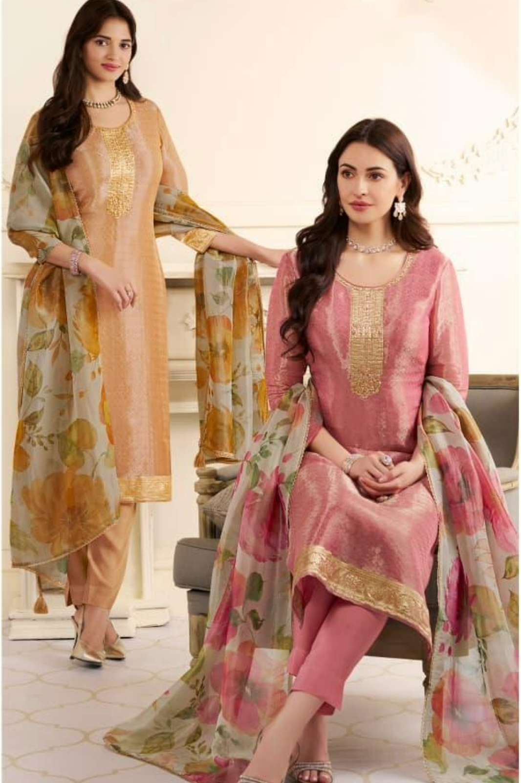 Vinay KULEESH KANCHI Premium Kanchipuram Silk Suit with Hand Work 