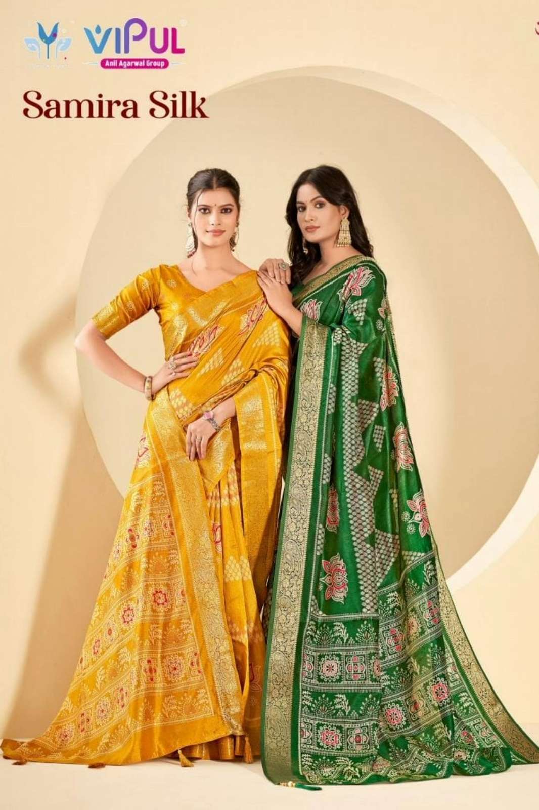 Vipul Samira silk 91314 to 91319 Indian Women Bhagalpuri Silk Saree