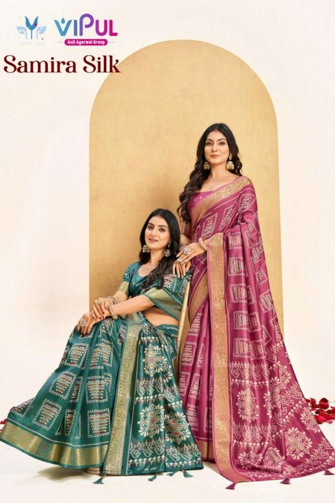Vipul Samira Silk 91323 to 91328 Designer Bhagalpuri Silk Saree