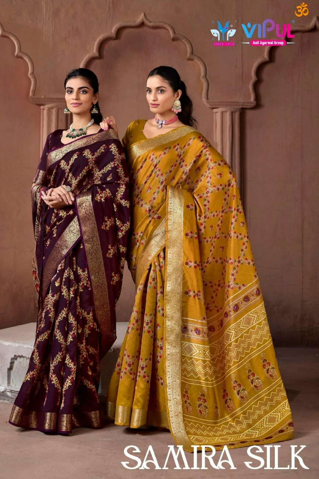 Vipul Samira silk 91332 to 91337 Indian Women Bhagalpuri Silk Saree