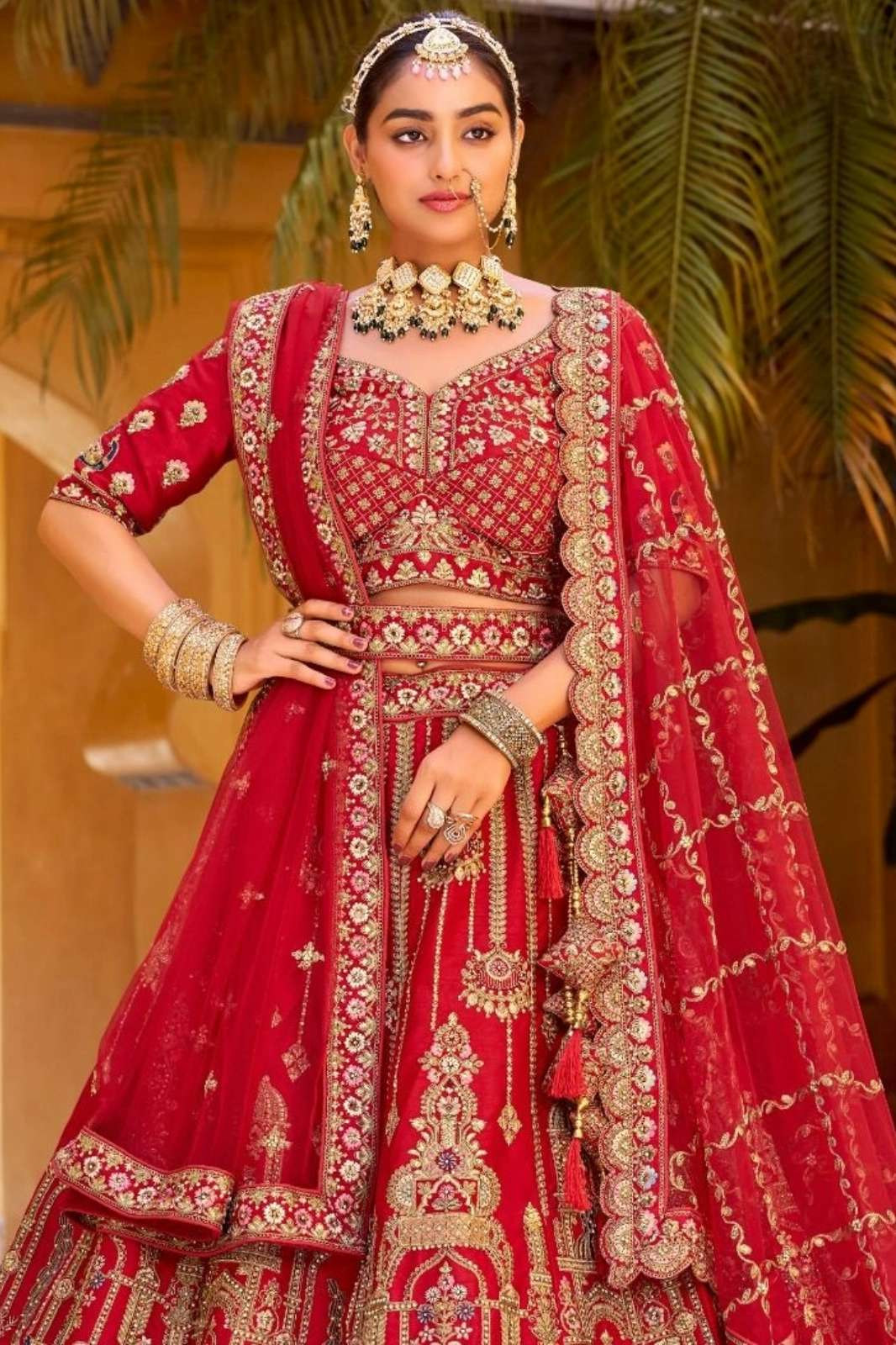 Anantesh WEDDING BRIDE VOL 3 Red Traditional Bridal Style Lehenga Choli