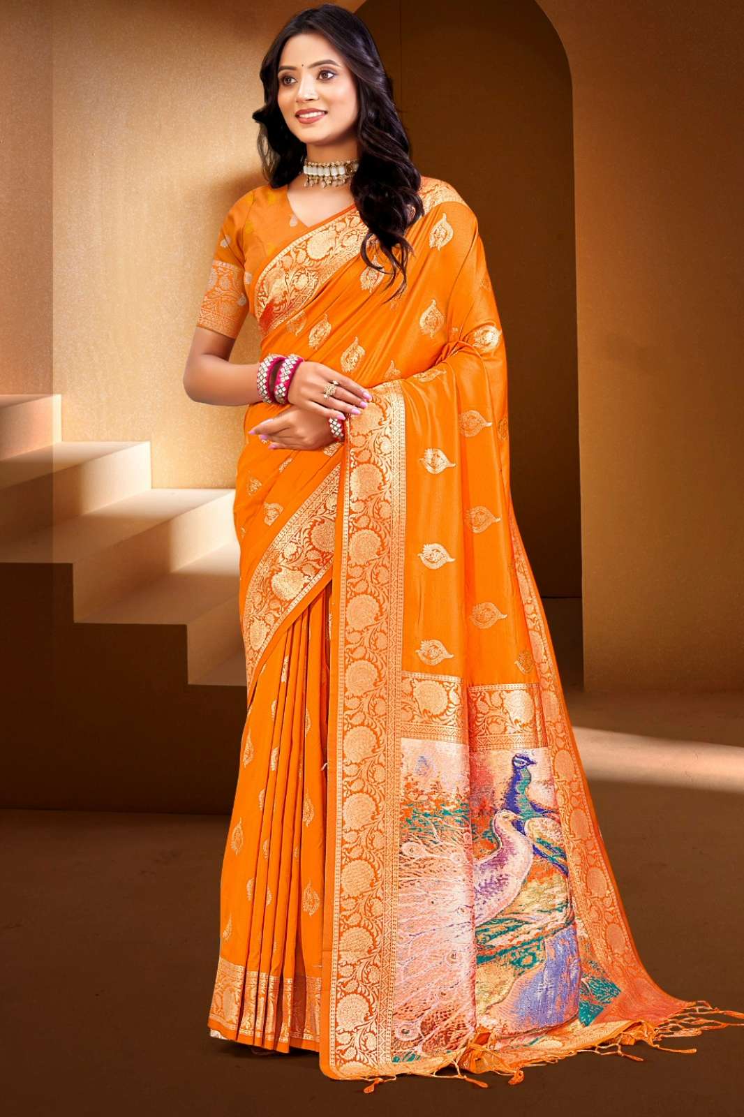 BUNAWAT PRIME SILK VOL 04 1001 TO 1006 SILK WITH DIGITAL PALLU SAREE