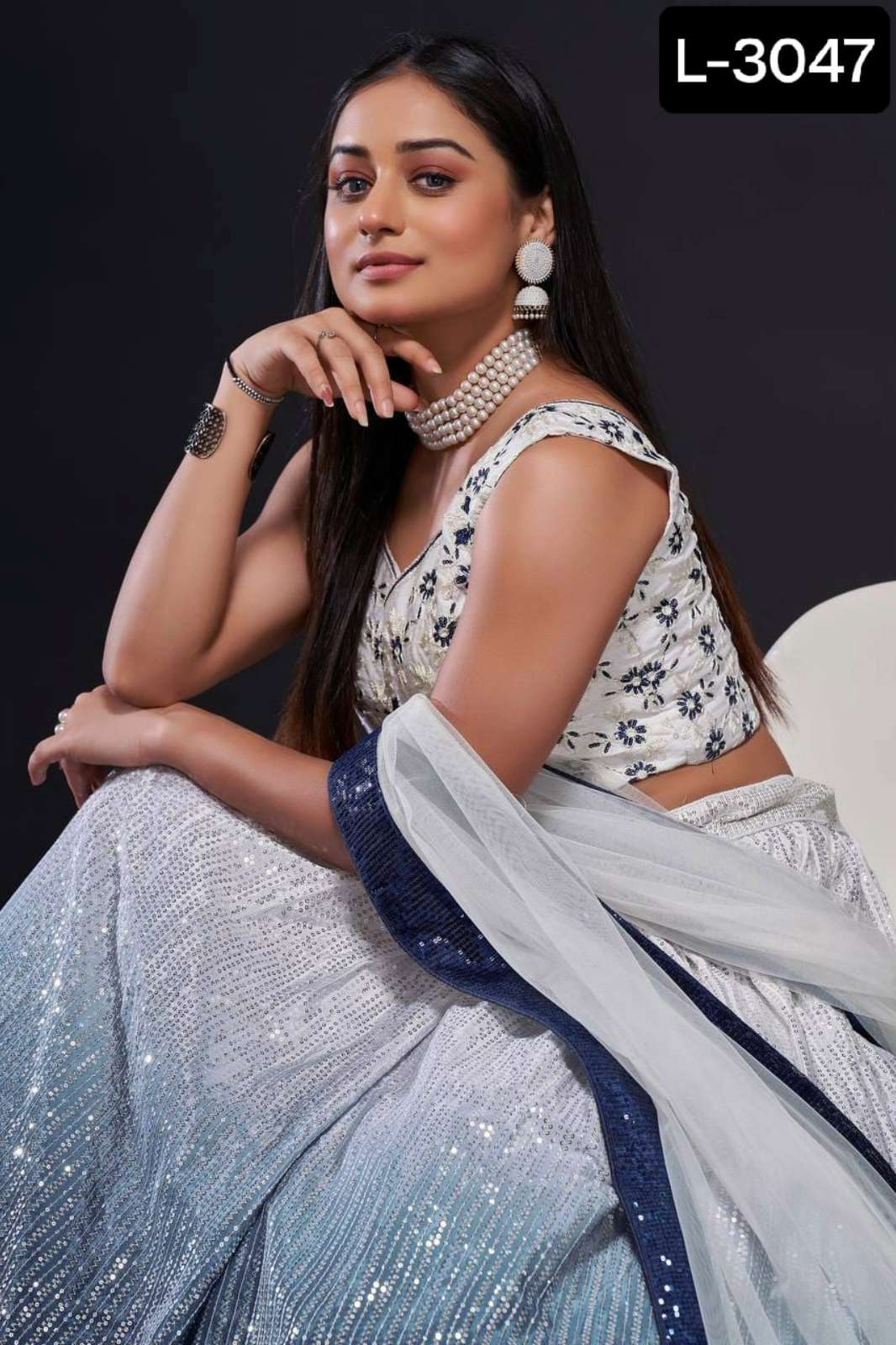 Crazy Cloths L 3047 Shaded Georgette Silk Lehenga Choli