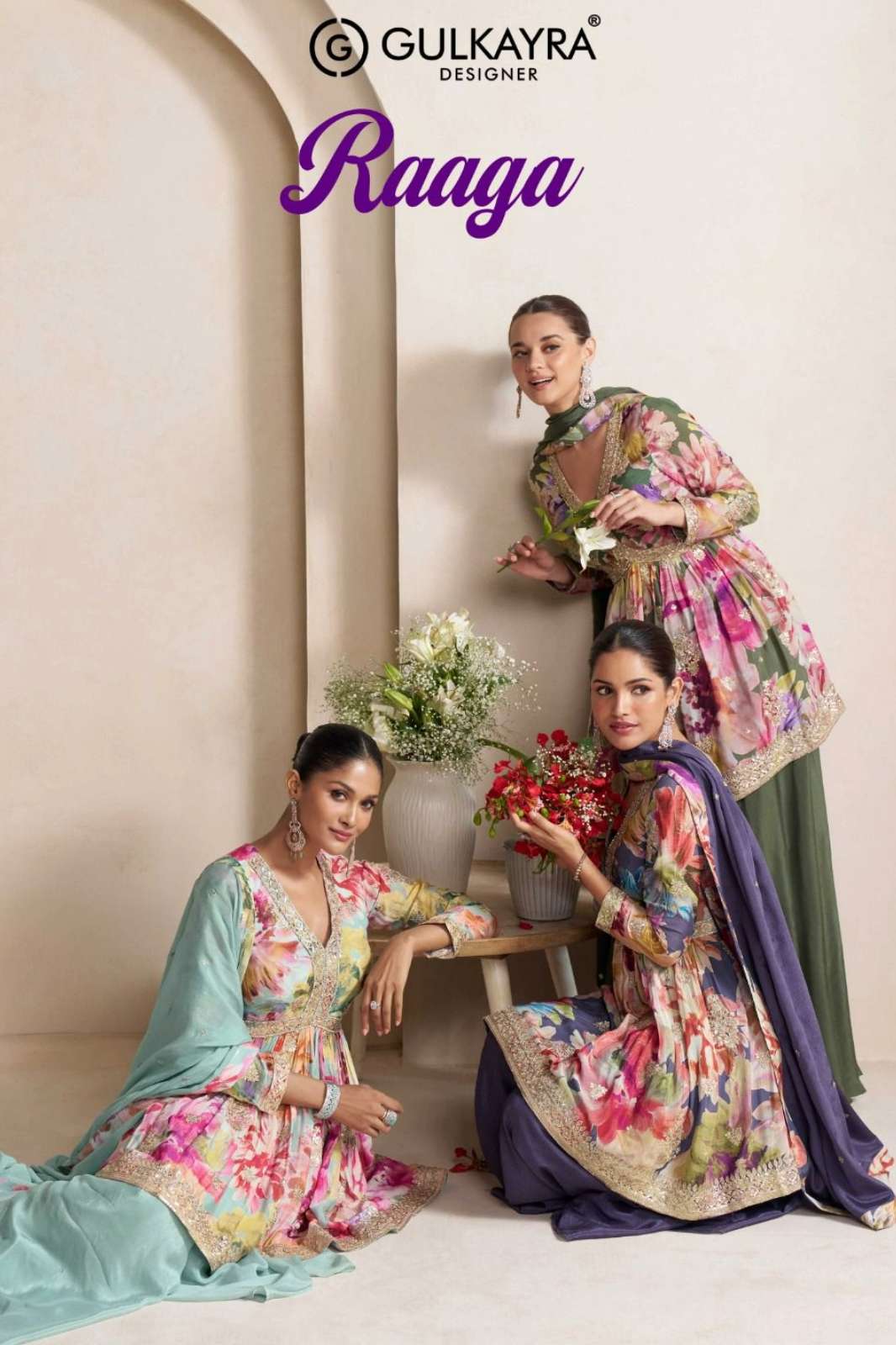 Gulkayra RAAGA Ready to wear Premium Embroidered Real Chinon Suit