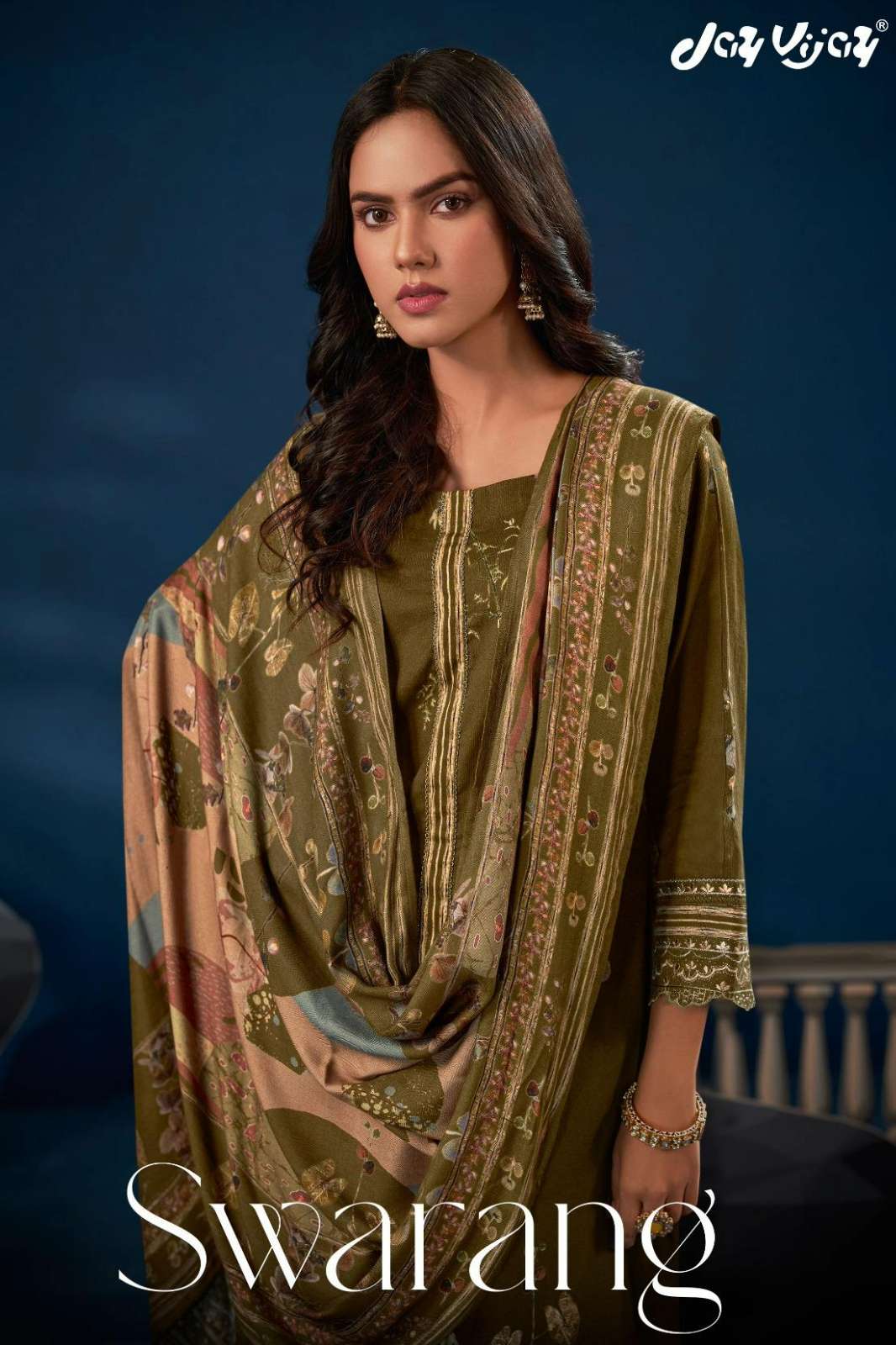 JAY VIJAY SWARANG PURE PREMIUM CORDUROY SUIT WITH EMBROIDERY