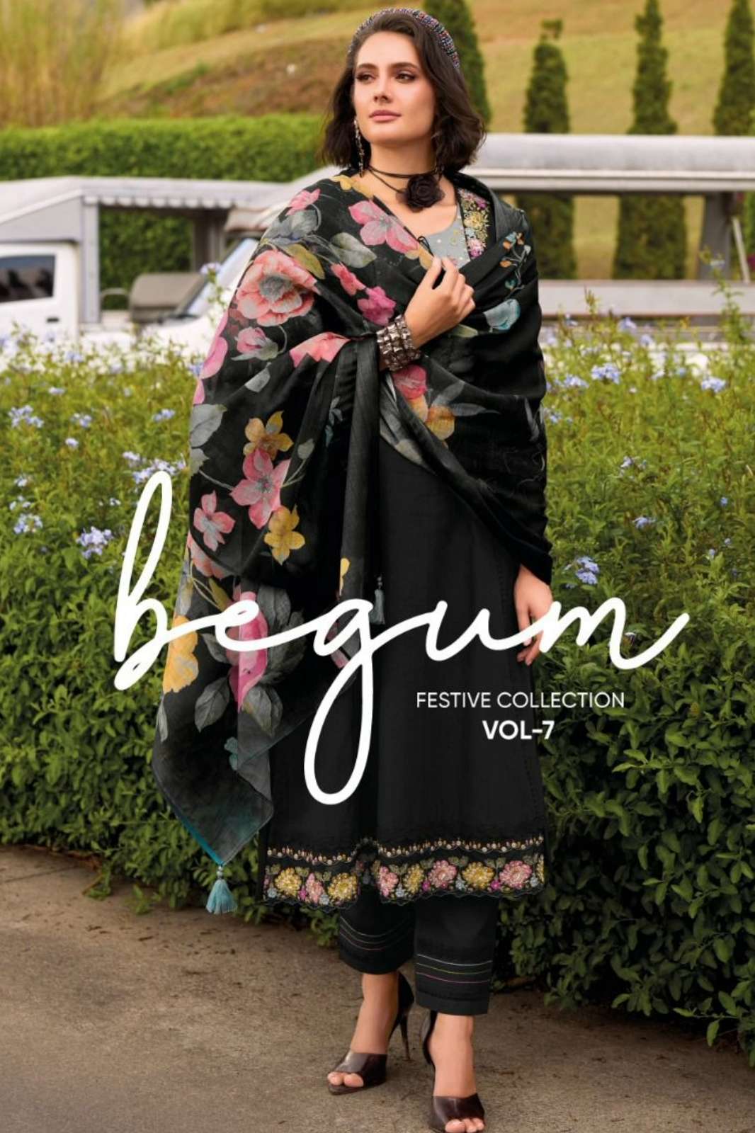 Kailee Fashion BEGUM VOL 07 Ready to Wear Pure Cotton Weaving Work Suit 