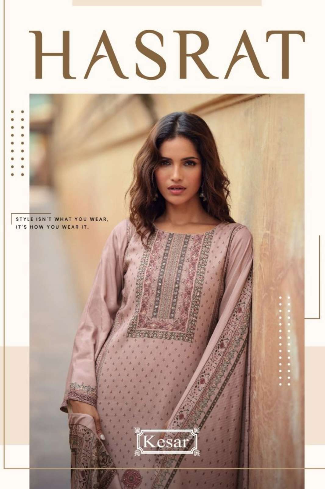 KESAR HASRAT PURE VISCOSE PASHMINA SHIMMER DIGITALLY PRINTED SUIT 