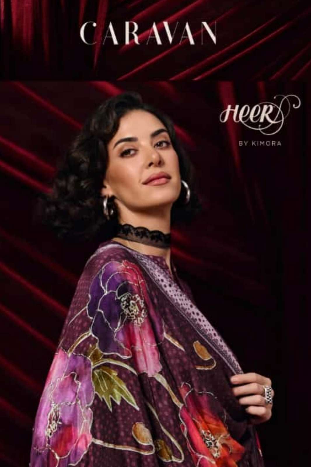 KIMORA HEER CARAVAN PURE PASHMINA DIGITAL PRINTED SUIT WITH EMBROIDERY 