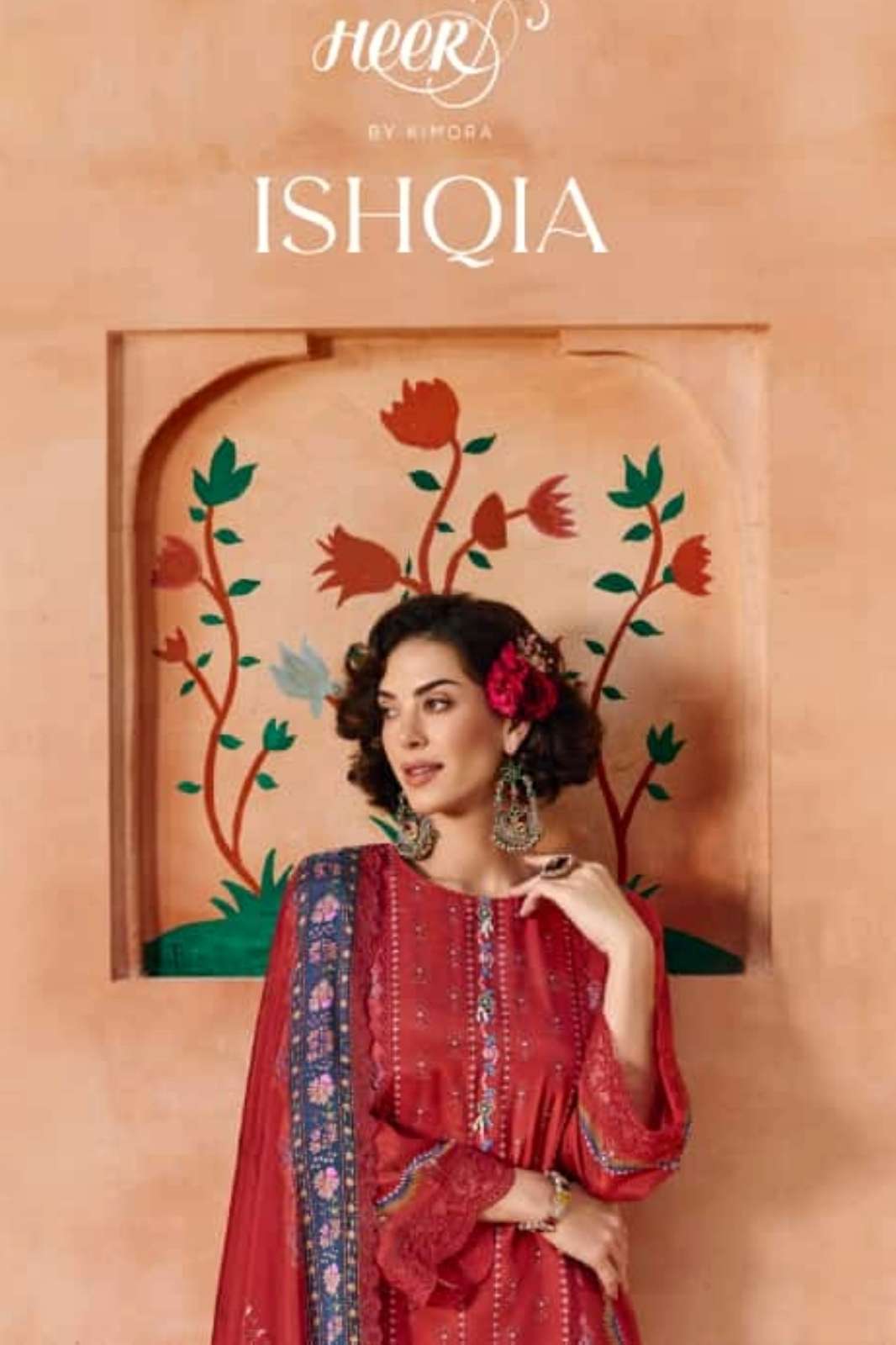 KIMORA HEER ISHQIA PURE PASHMINA DIGITAL PRINTED SUIT WITH EMBROIDERY 