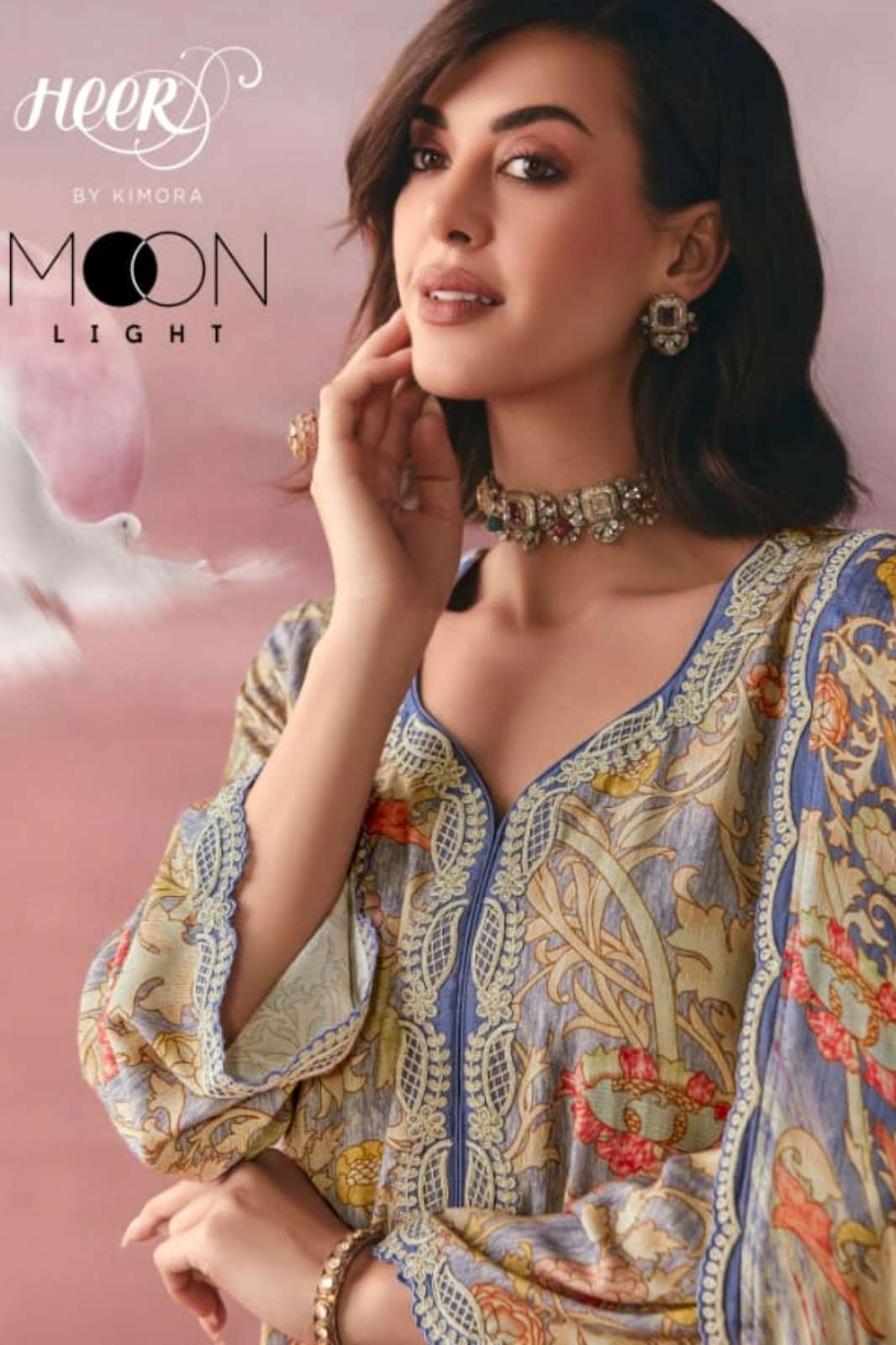 KIMORA HEER MON LIGHT PURE PASHMINA SHIMMER DIGITAL PRINTED SUIT