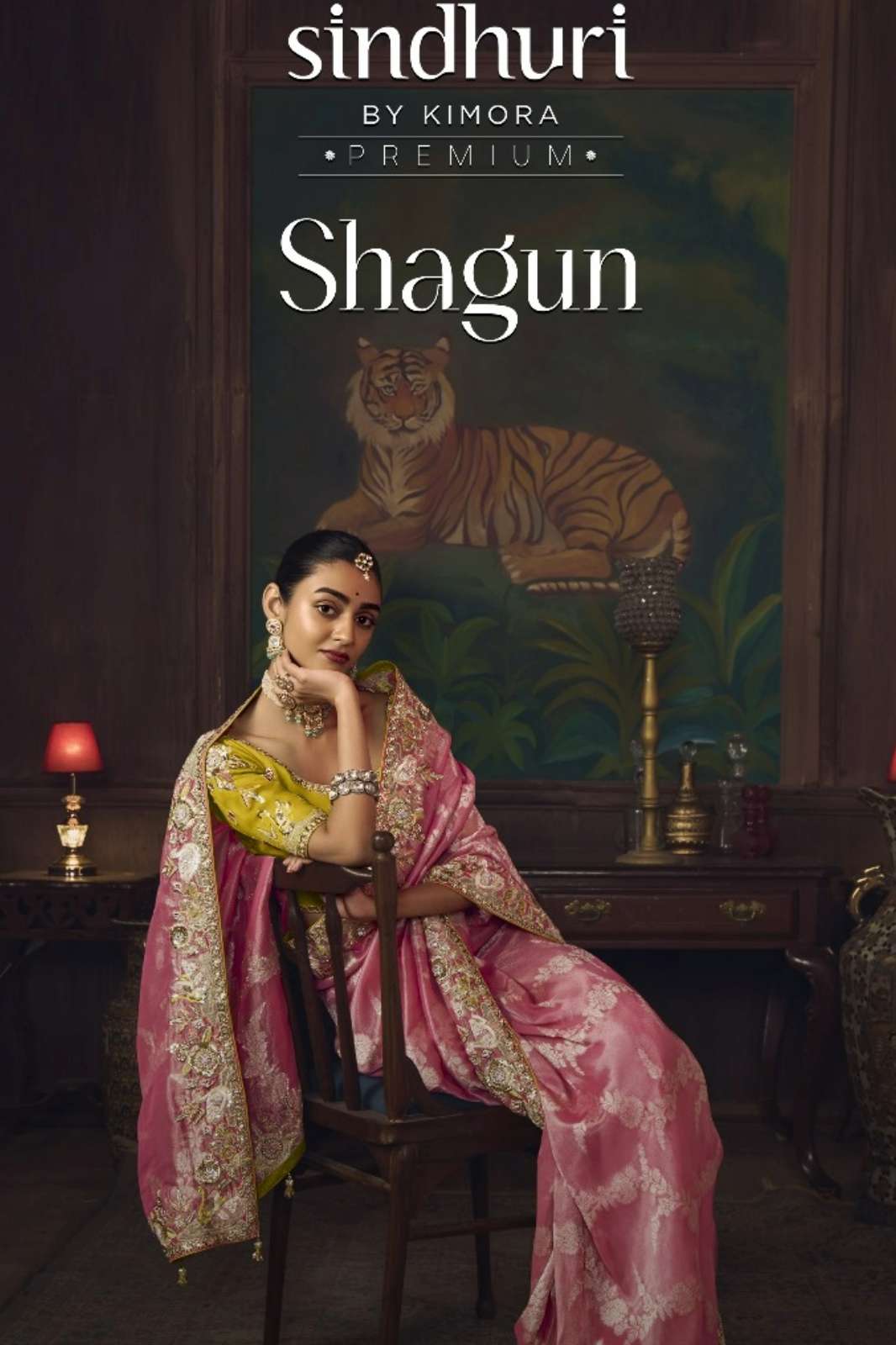 Kimora Shagun Wedding Wear Beautiful Embroidered Silk Saree