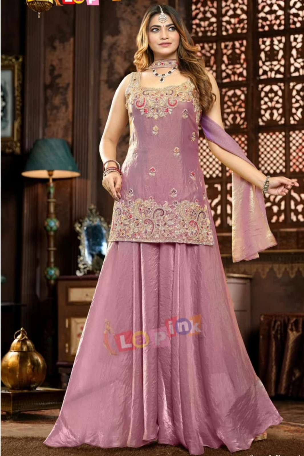 Lapink 17552 Ready to Wear Fandy Embroidery & Hand Work Sarara Suit