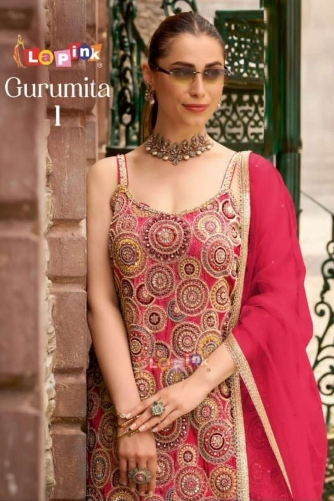 Lapink Gurumitra 1 Ready to Wear Premium Viscose Embroidered Suit 