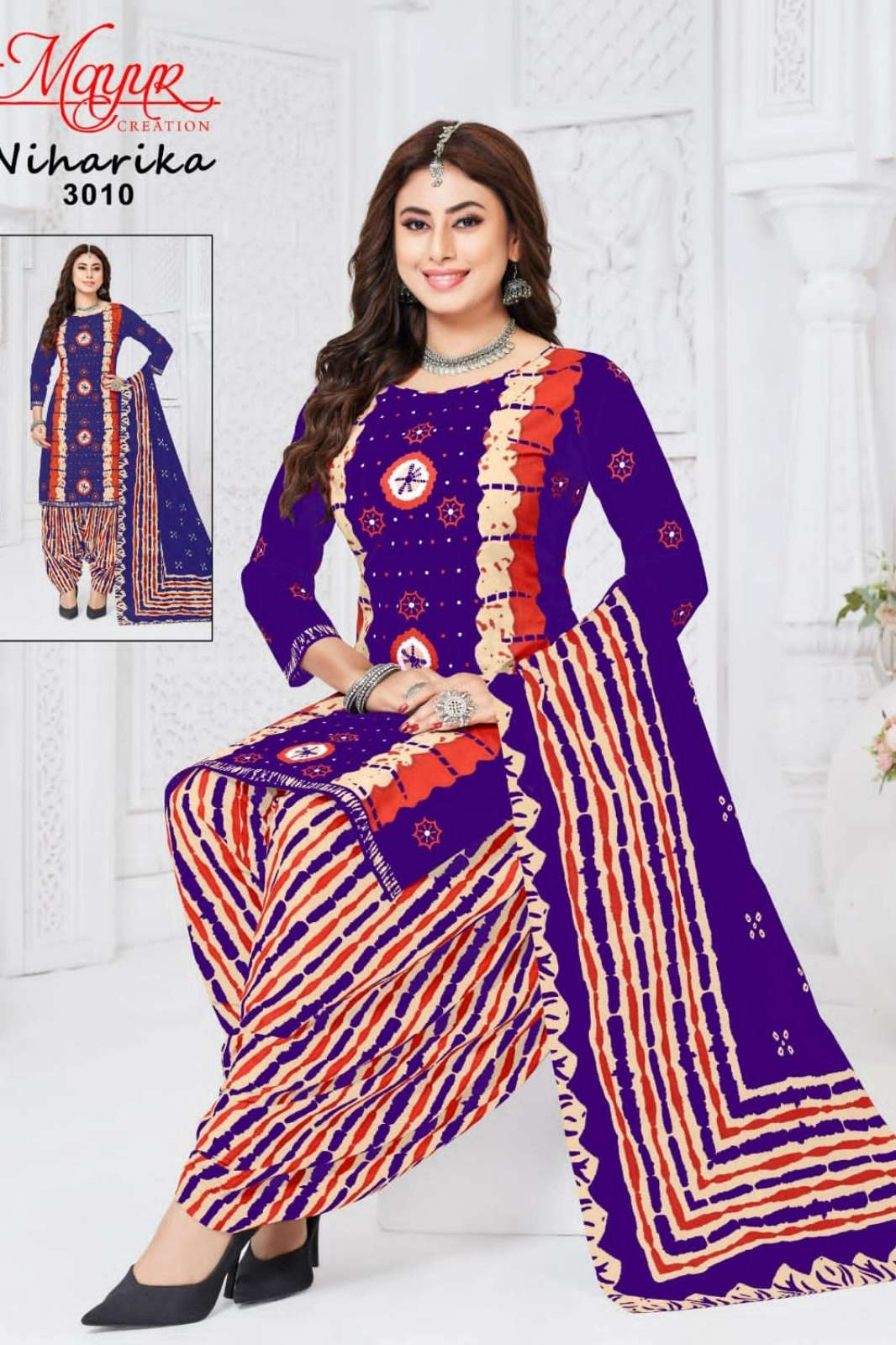 MAYUR CREATION TEXTILEMELA NIHARIKA VOL 3 BEAUTIFUL PRINTED MULMUL SUITS