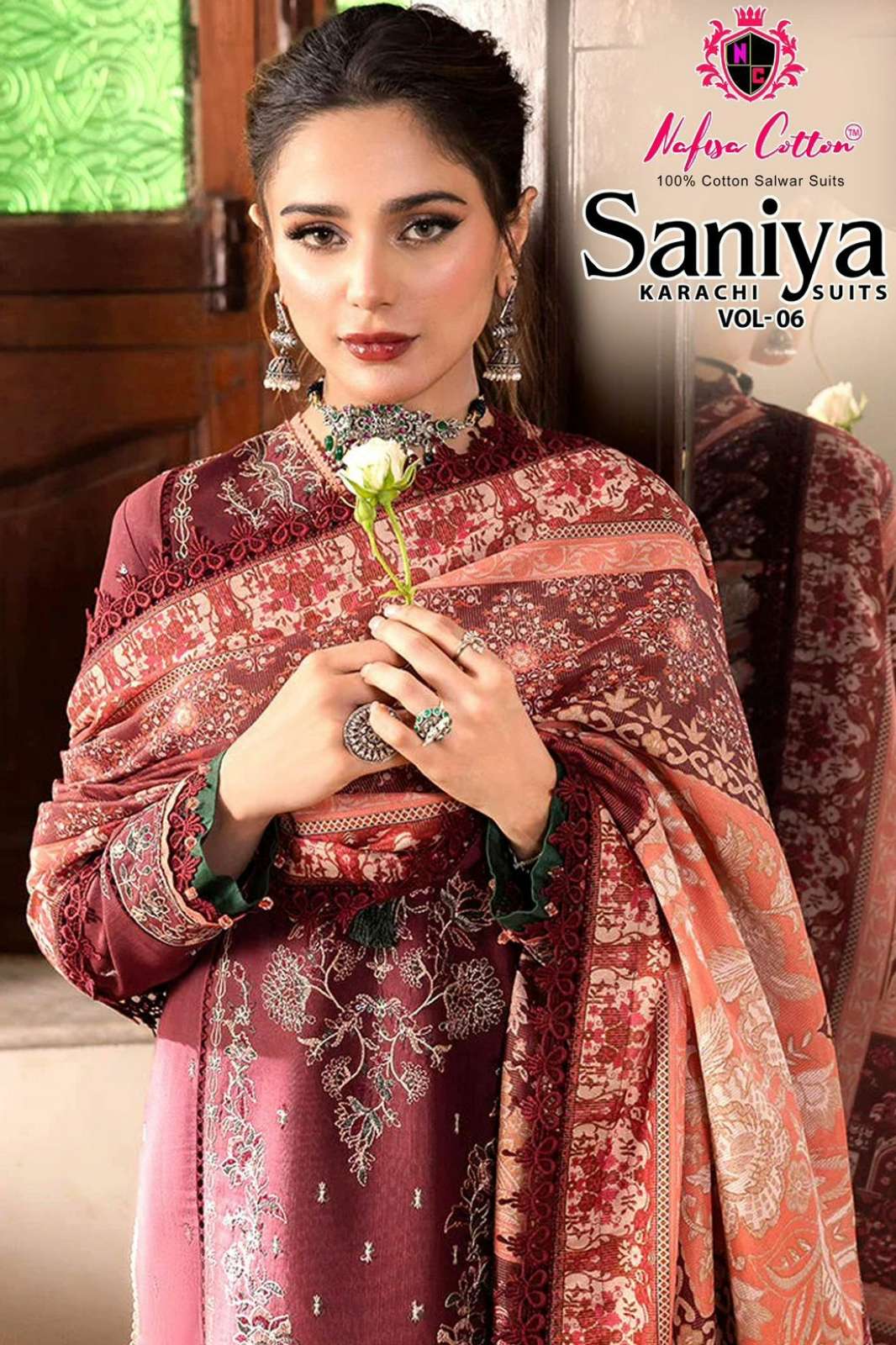 NAFISHA COTTON SANIYA KARACHI SUITS VOL 06 SOFT COTTON PAKISTANI SUIT