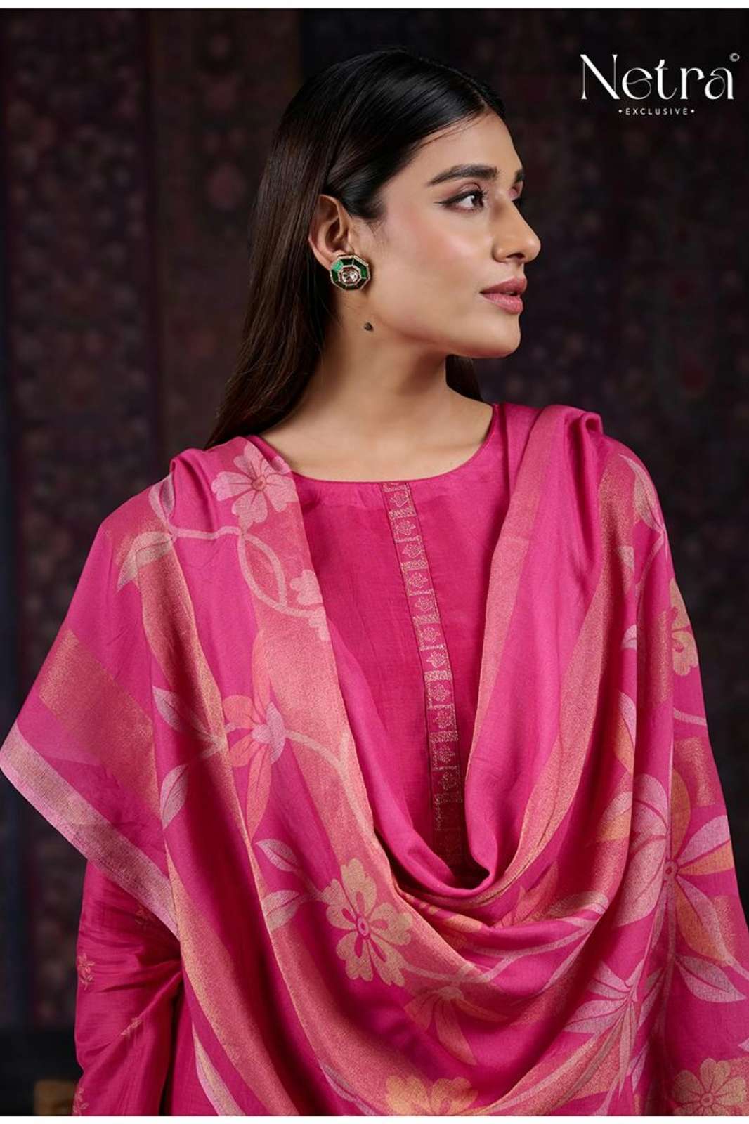 NETRA SHANAYA PREMIUM PURE SOFT SILK DIGITAL PRINTED SUIT WITH EMBROIDERY