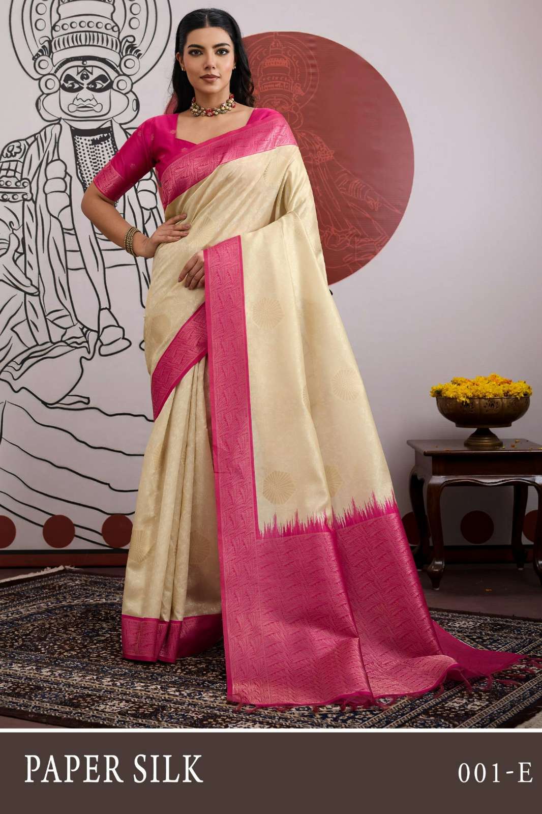 Rajtex Paper Silk 01 001A TO 001F Handloom Weaving Paper Silk Saree