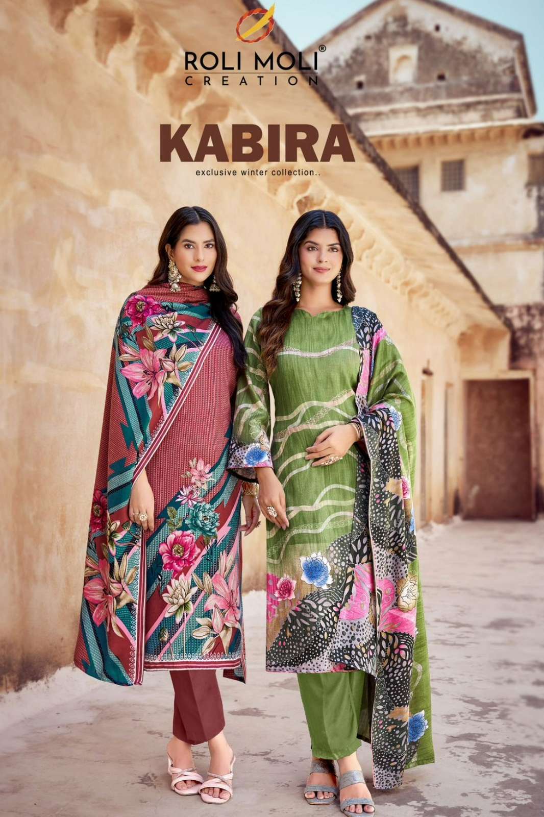 Roli Moli KABIRA Beautiful Printed Pashmina Pakistani Suit 