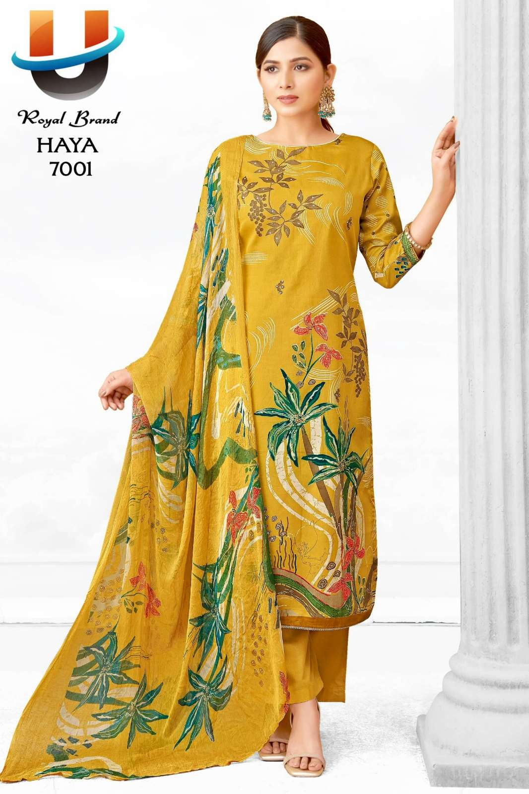 ROYAL BRAND HAYA VOL 7 Pure Cotoon Beautiful Embroidered Pakistani Suit 