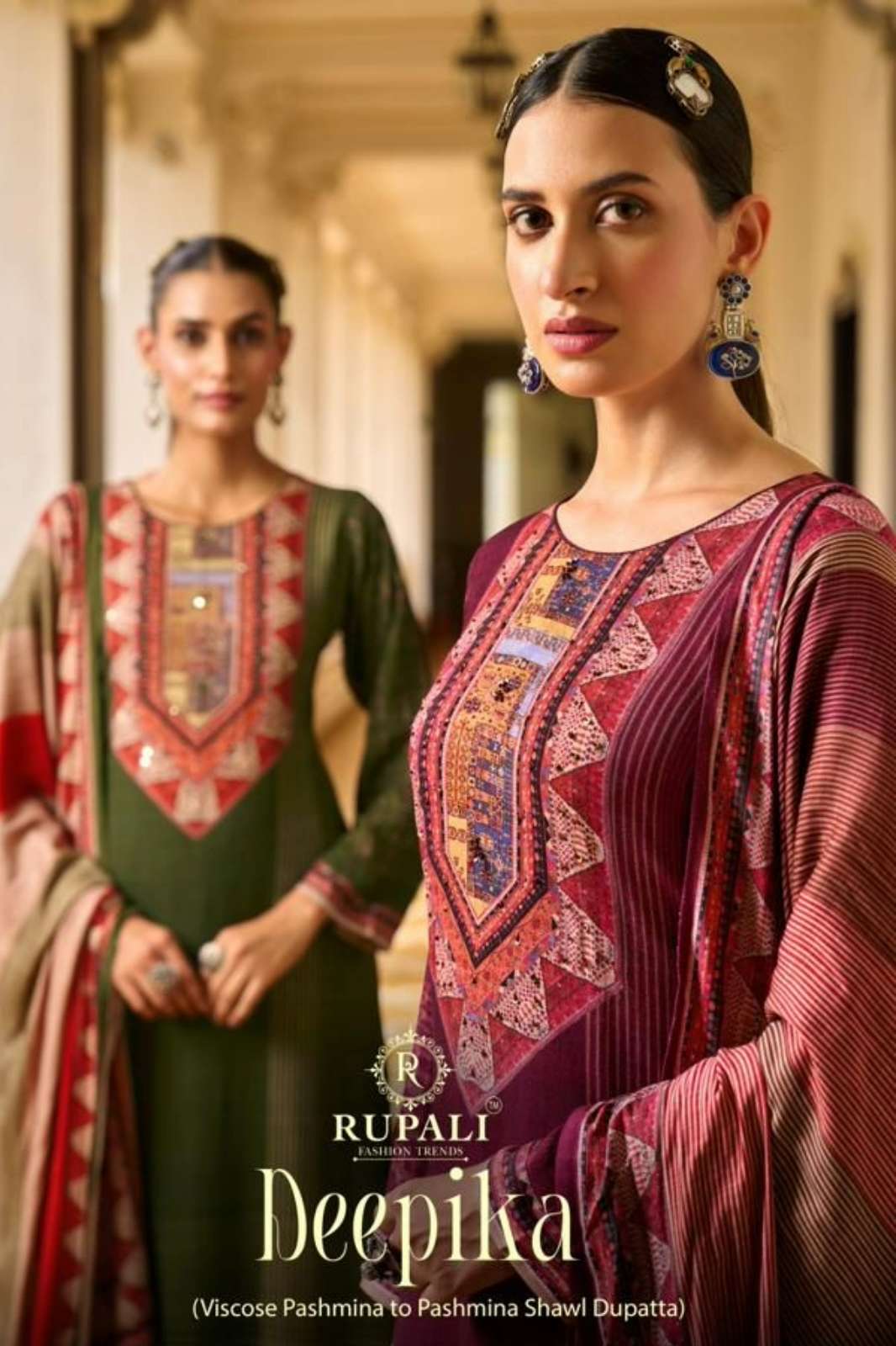 RUPALI FASHION DEEPIKA PURE VISCOSE PASHMINA DIGITAL PRINTED SUIT 