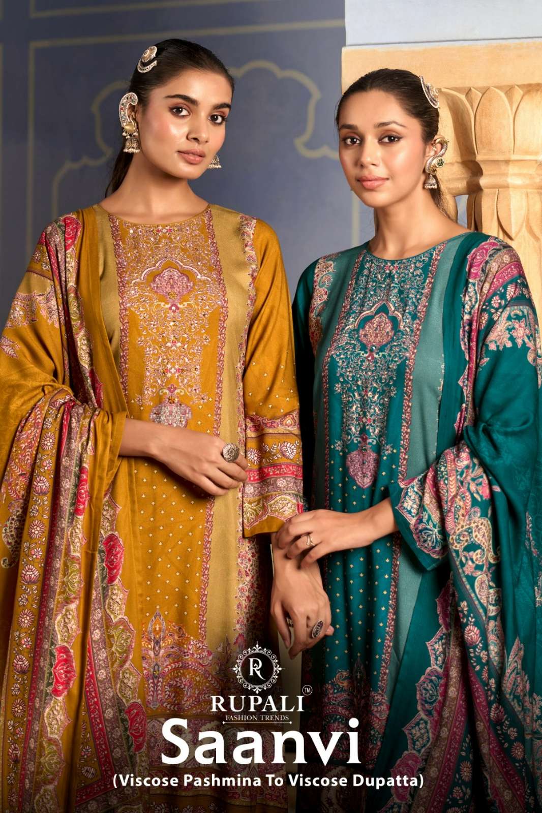 RUPALI FASHION SAANVI VISCOSE PASHMINA DIGITALLY PRINTED SUIT 