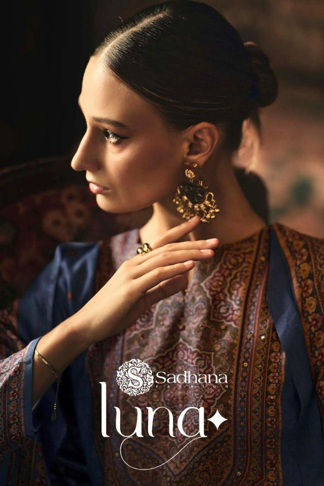 Sadhana Fashion Luna Pure Viscos Pashmina Digital Printed Suit with Khatli Work