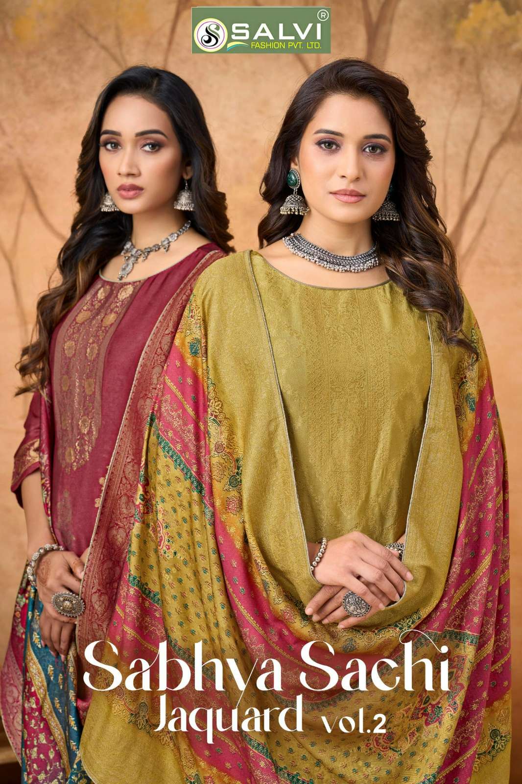 SALVI FASHION SABHYA SACHI JAQUARD VOL 2 PURE PASHMINA JAQUARD SUIT 