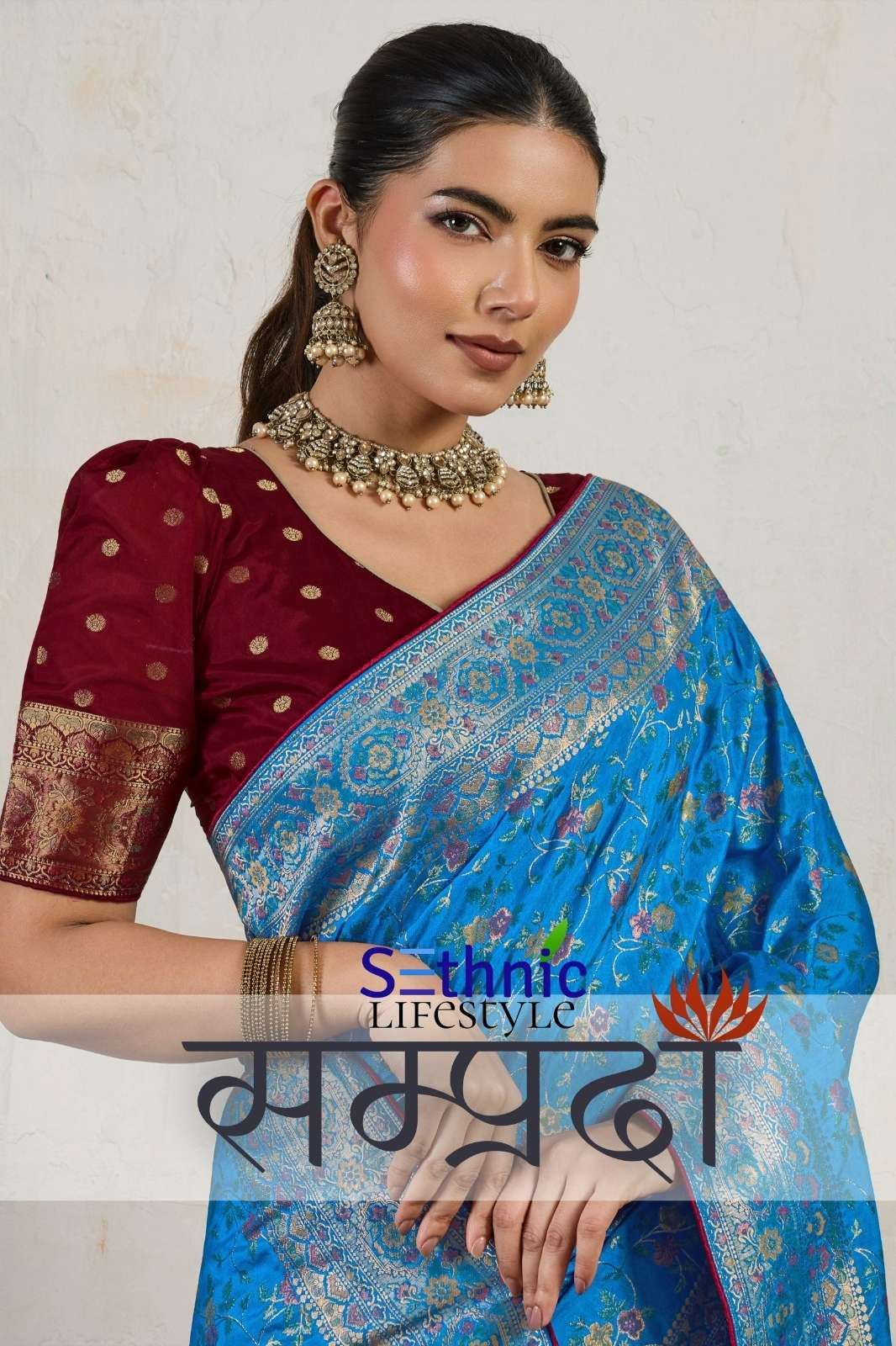 Sethnic Samprada Makhmal Soft Silk Designer Saree