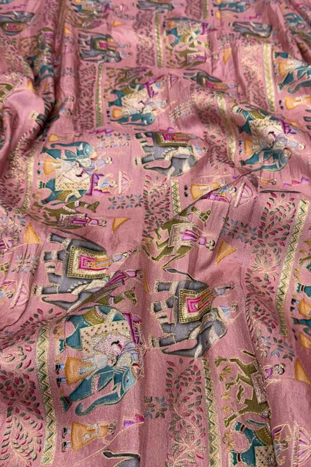 Shri Balaji Emporium 1081 Pure Dola Silk Jaccord Work Designer Fabric