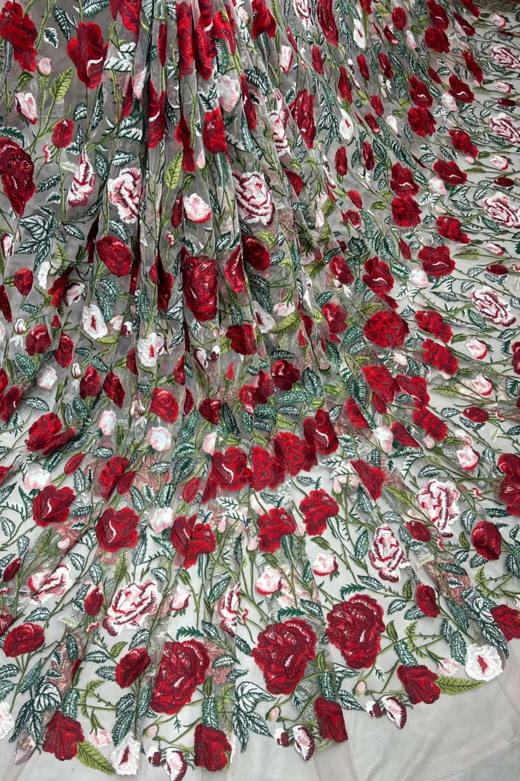 Shri Balaji Emporium 1092 Imported Net Embroidered Designer Fabric