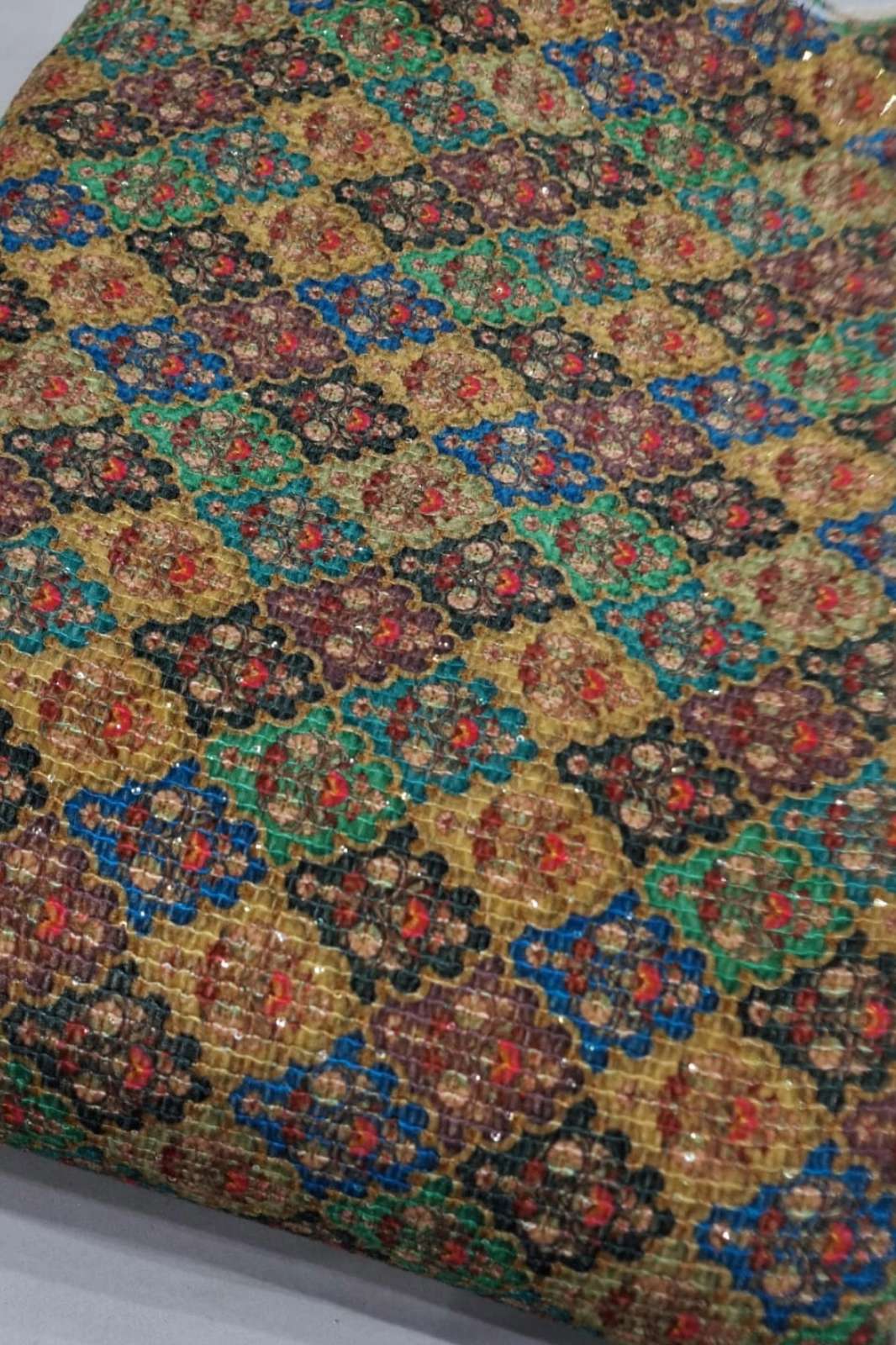 Shri Balaji Emporium 1099 Velvet Digital Print & Embroidered Designer Fabric