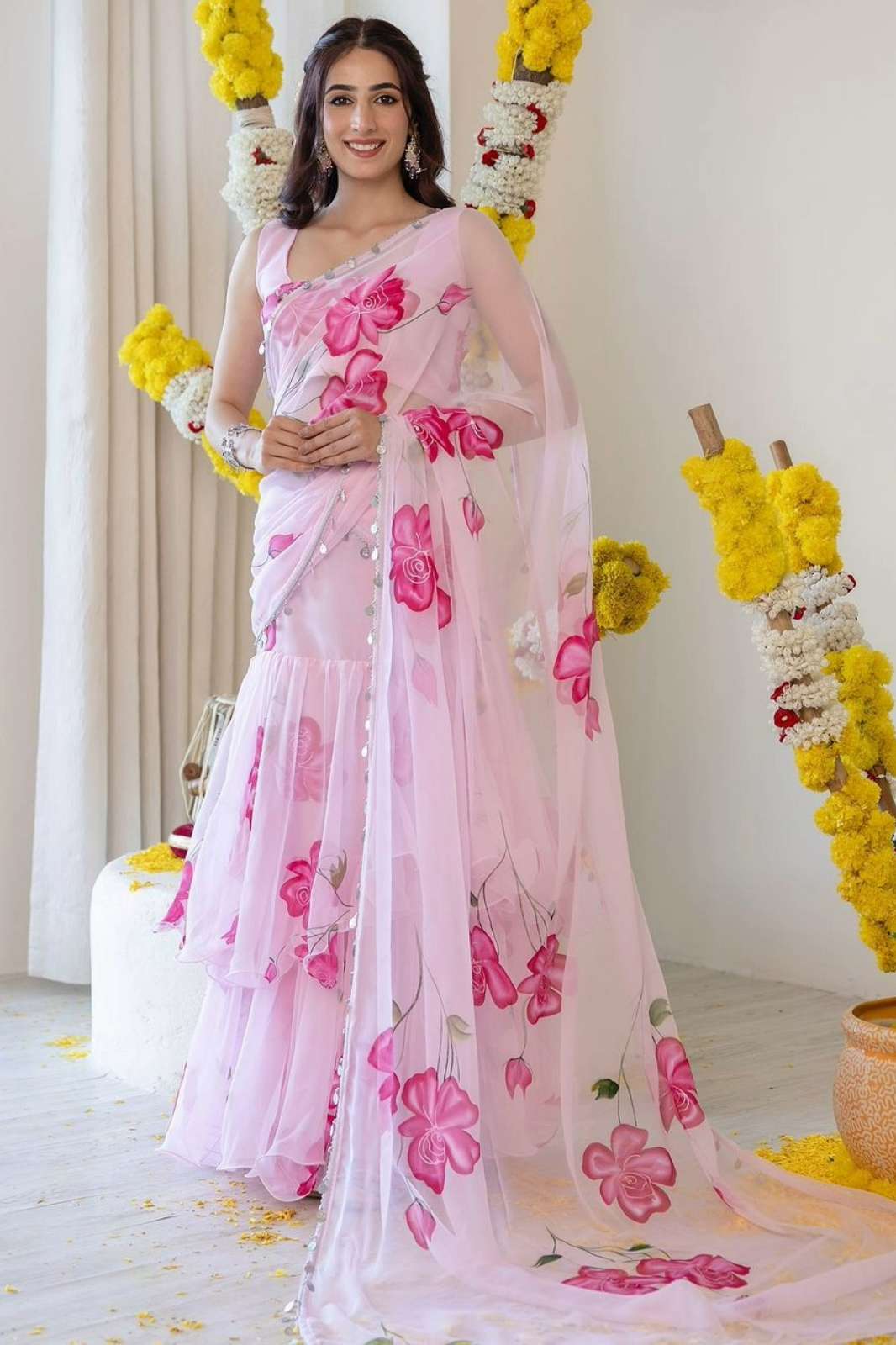 Shri Balaji Emporium 145 NEW DESIGNER PARTY WEAR LAHENGA SAREE WITH STICH CHOLI 
