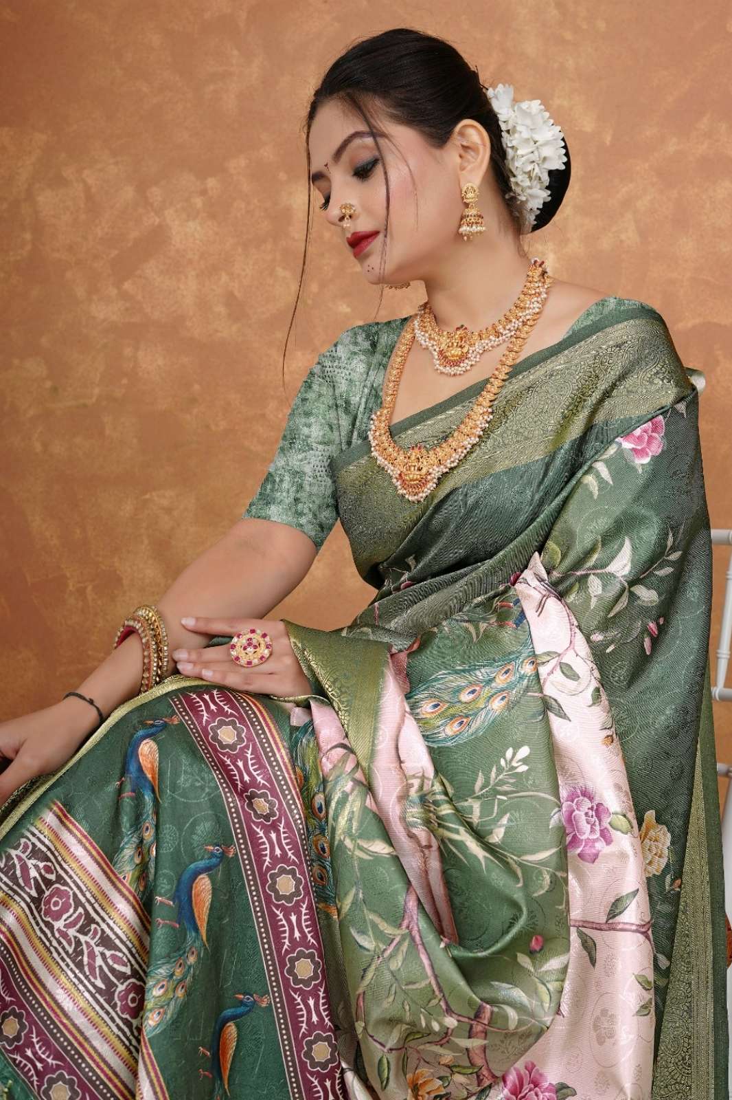 Shri Balaji Emporium 9828 COLOURS Soft Silk Weaves Digital Saree