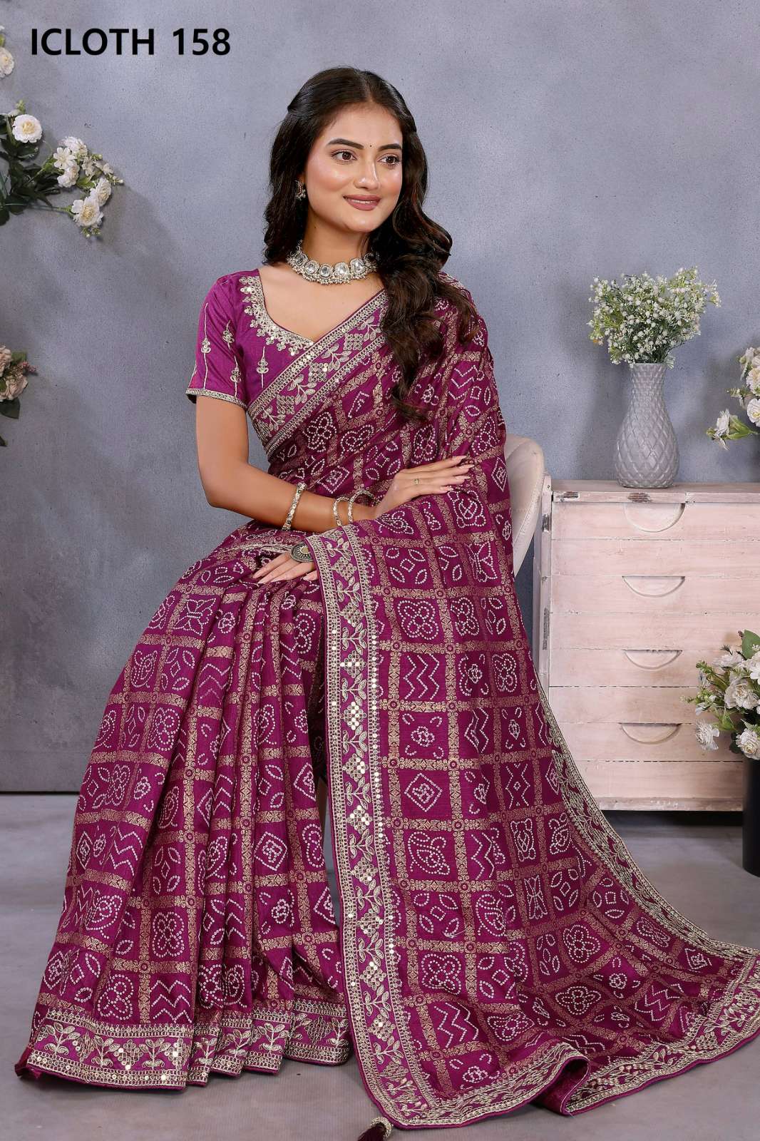 SHRI BALAJI EMPORIUM ICLOTH VOL 04 140 TO 160 DESIGNER FANCY SAREE