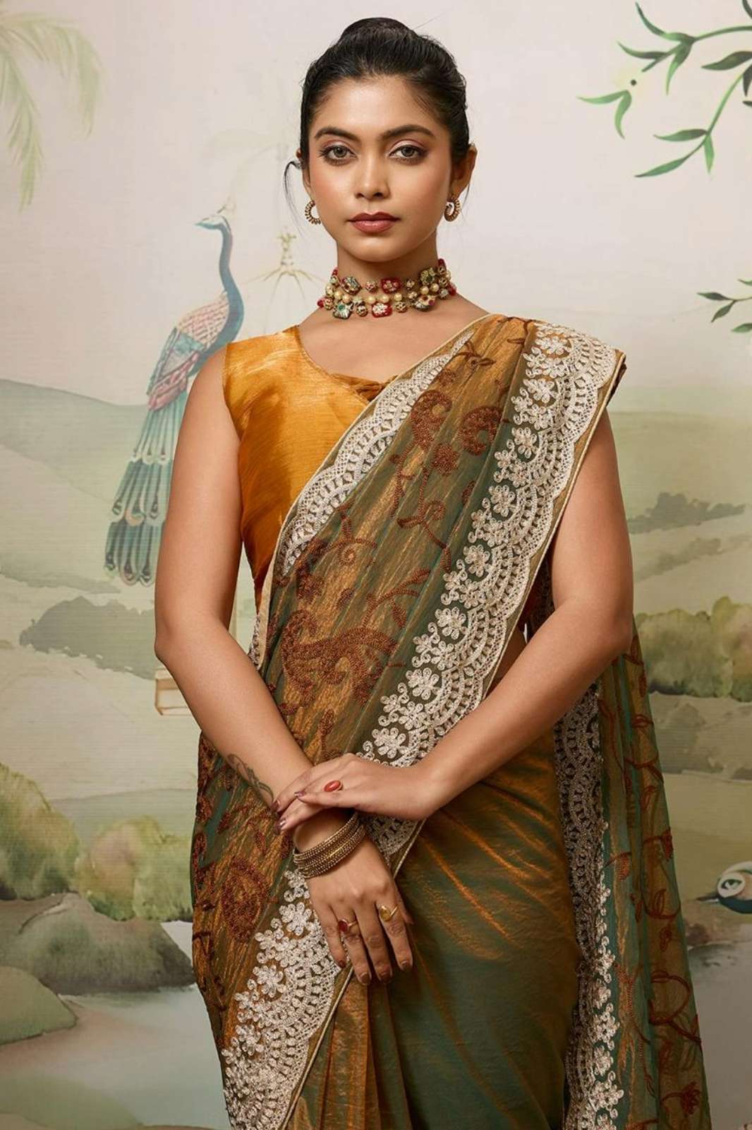 Shri Balaji Emporium Party Wear Designer Fendy Soft Net Saree