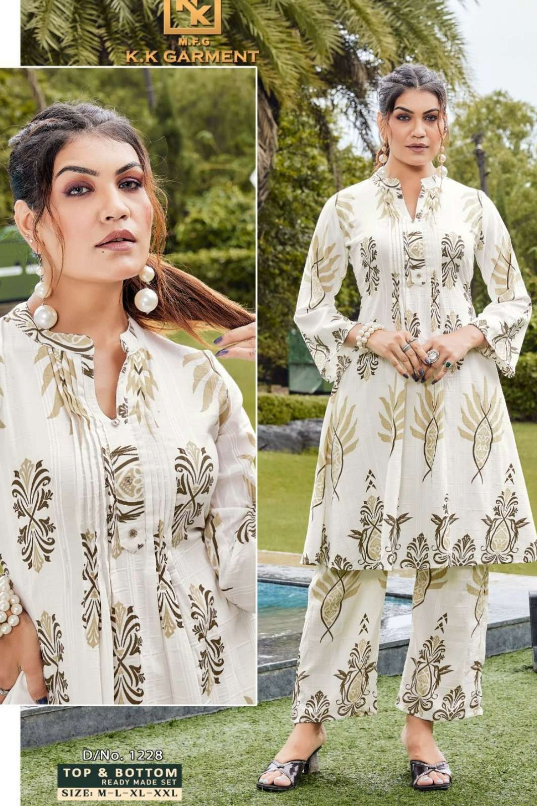 Shri Balaji Emporium Ready to Wear Rayon Preinted Co Ord Set