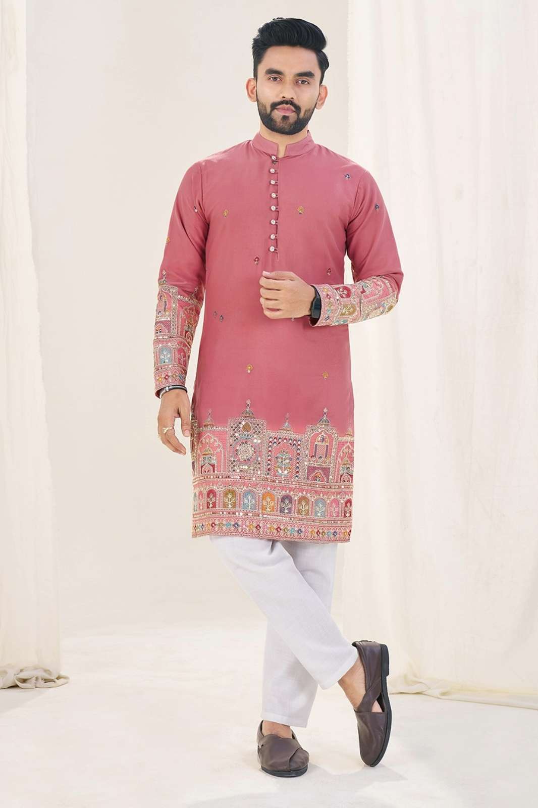 Shri Balaji Emporium Ready to Wear Star Georgette Kurta for Weddings