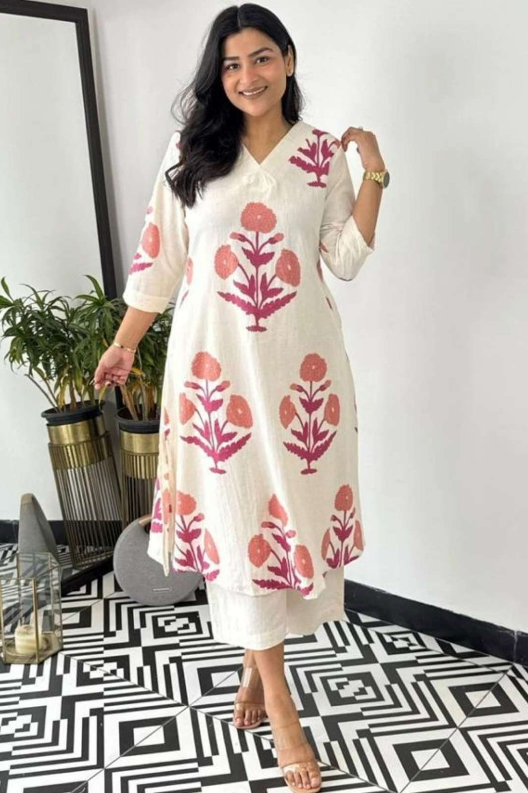 Shri Balaji Emporium RF 17949 Ready to Wear Pure Handloom Cotton Co ord set