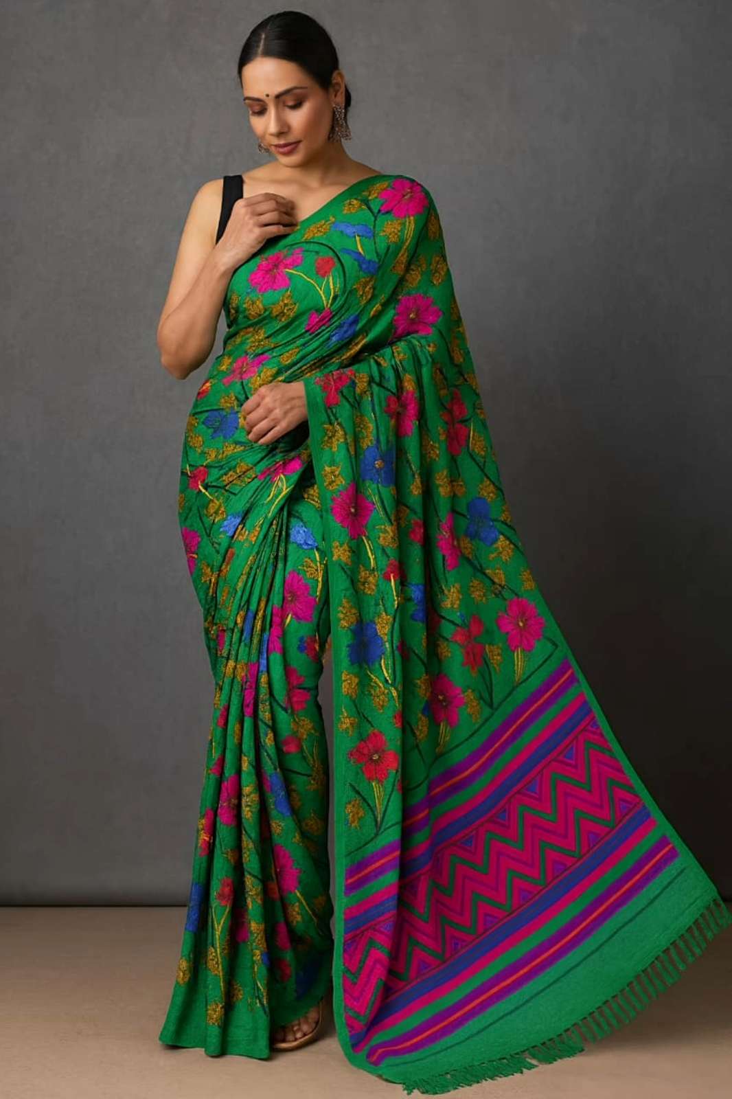 Shri Balaji Emporium RUCHIKA Heavy Blooming Mul Georgette Saree