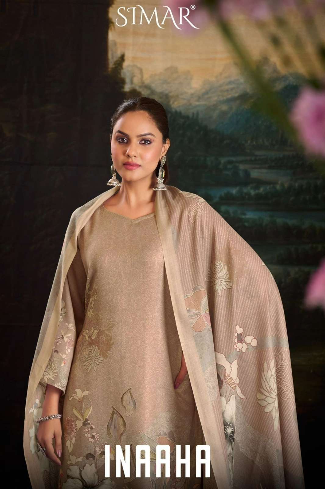 SIMAR INAAHA 2256 Pure Pashmina Floral Digital Printed Suit 