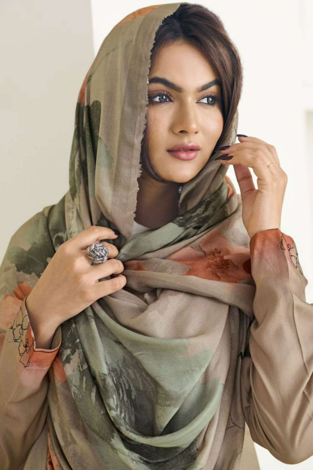 SIMAR ORNET 8063 Pure Pashmina Floral Digital Printed Suit 