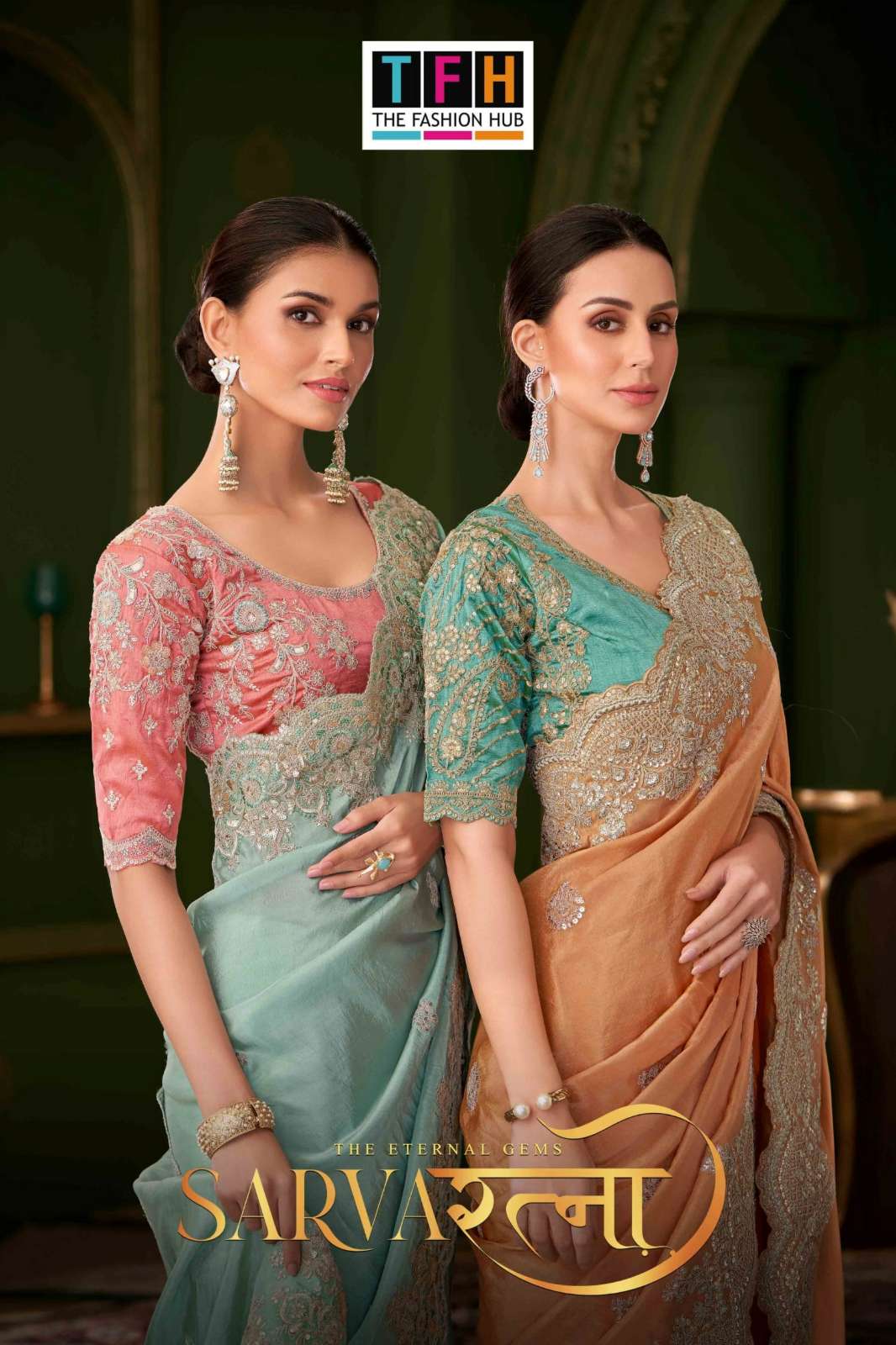 TFH Sarvaratna 201 TO 212 Designer Silk Georgette Saree for Occasions 