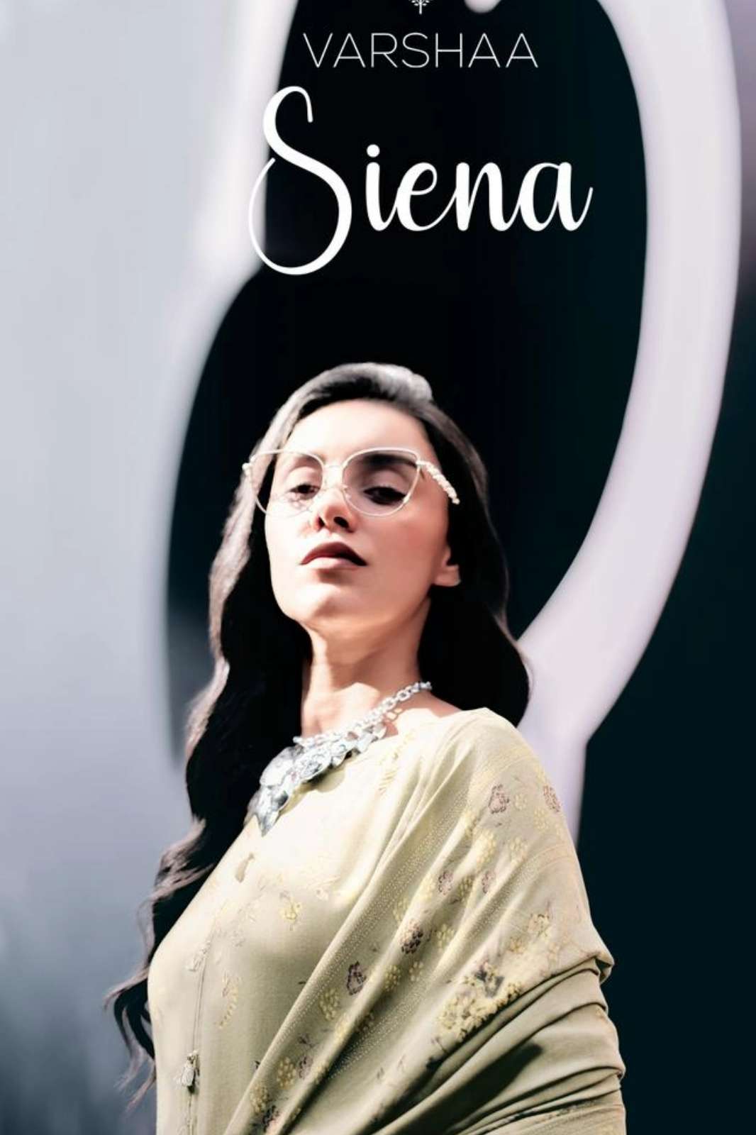VARSHAA SIENA VISCOSE PASHMINA PRINTED SUIT WITH EMBRDOIERY 